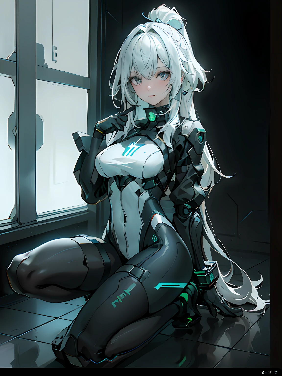 3D, A beautiful cyberpunk female image,hdr(HighDynamicRange),Ray traching,NVIDIA RTX,Hyper-Resolution,Unreal 5,Subsurface scattering、PBR Texture、post-proces、Anisotropy Filtering、depth of fields、maximum definition and sharpness、Many-Layer Textures、Albedo e mapas Speculares、Surface coloring、Accurate simulation octane rendering of light-material interactions、Two-colored light、largeaperture、Low ISO、White balance、the rule of thirds、8K raw data、blackstockings