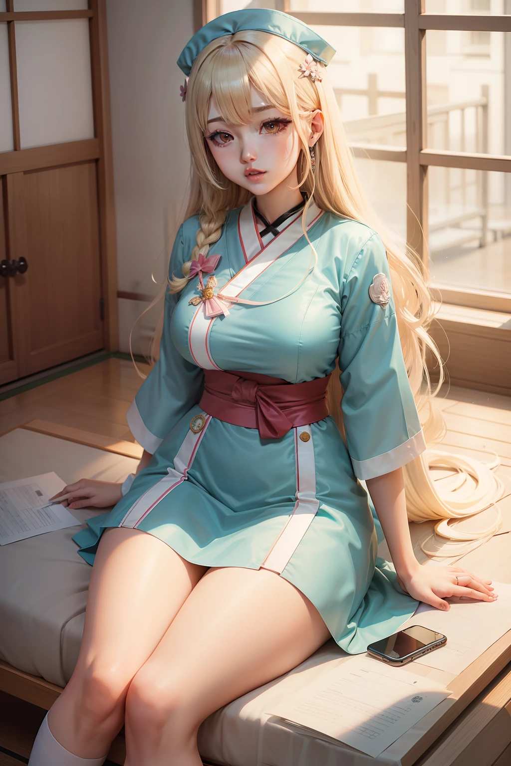 quadratic element,maidennurse,Manhwa Style,Japanese