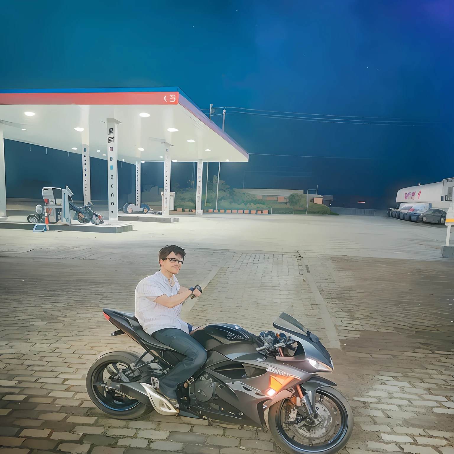 Change the bike and make me cartoon