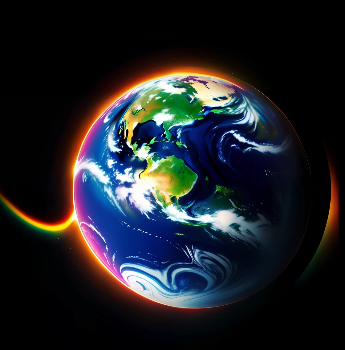 psychedelic (LSD), photo of Planet earth from outer space