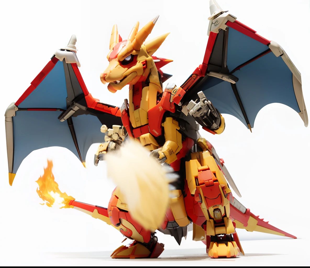 Charizard, pokemon, dragon, fire , mecha