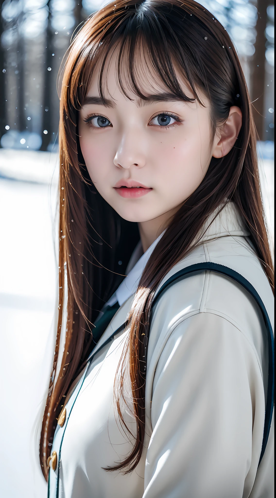 ulzzang-6500-v1.1, (raw photo:1.2), (photorealistic:1.4), beautiful detailed girl, very detailed eyes and face, beautiful detailed eyes, ridiculous, incredibly ridiculous, huge file size, super detailed, high resolution, very detailed, best quality, masterpiece, kemomimi, ((Japanese girls' the Winterswear)), illustration, very detailed, CG, unified, 8k wallpaper, amazing, Fine details, masterpiece, best quality, very detailed CG uniform 8k wallpaper, light on face, cinematic lighting, 1girl, , ((dynamic pose)), winter background with snow,