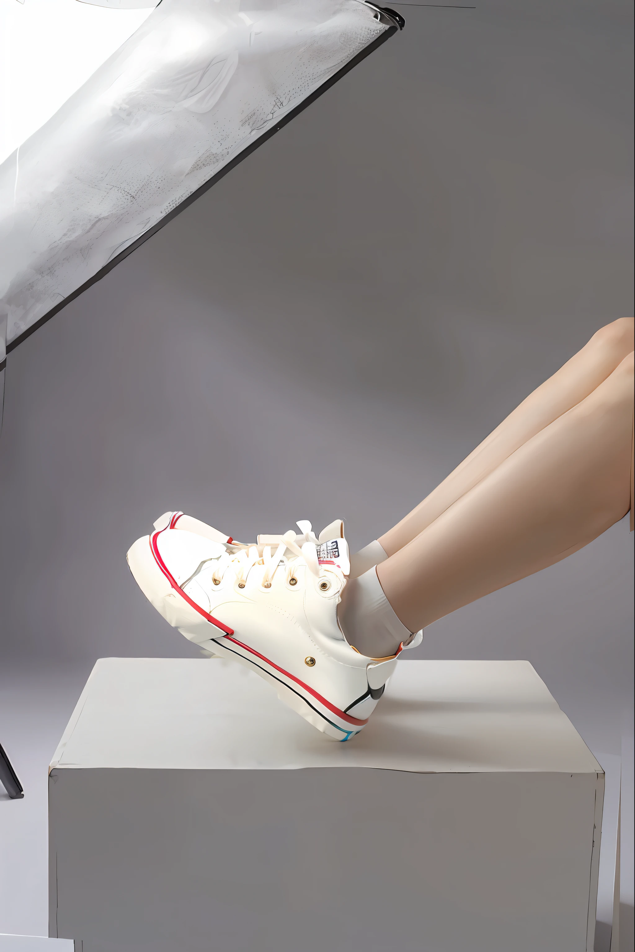 White canvas shoes