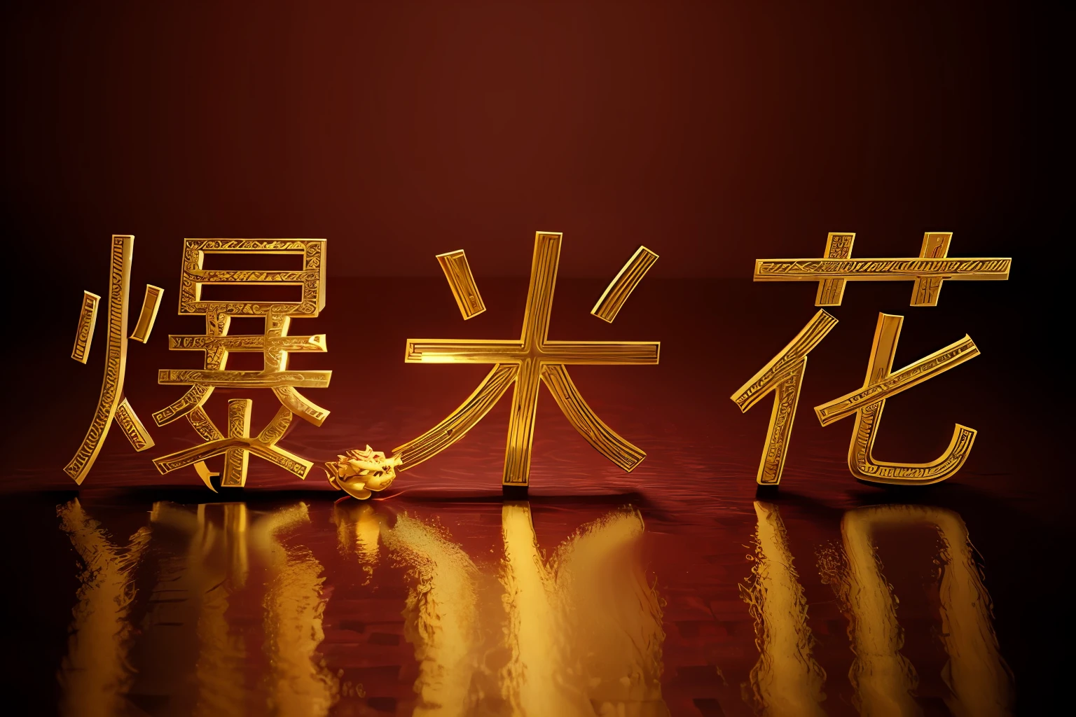 Works at the level of masterpieces of art，The background is a Chinese dragon，Gorgeous lighting，Extreme graphics，（The background is blurred out:1.2），3D，C4D，CG，Ivory Gold AI，Gorgeously unfolded。