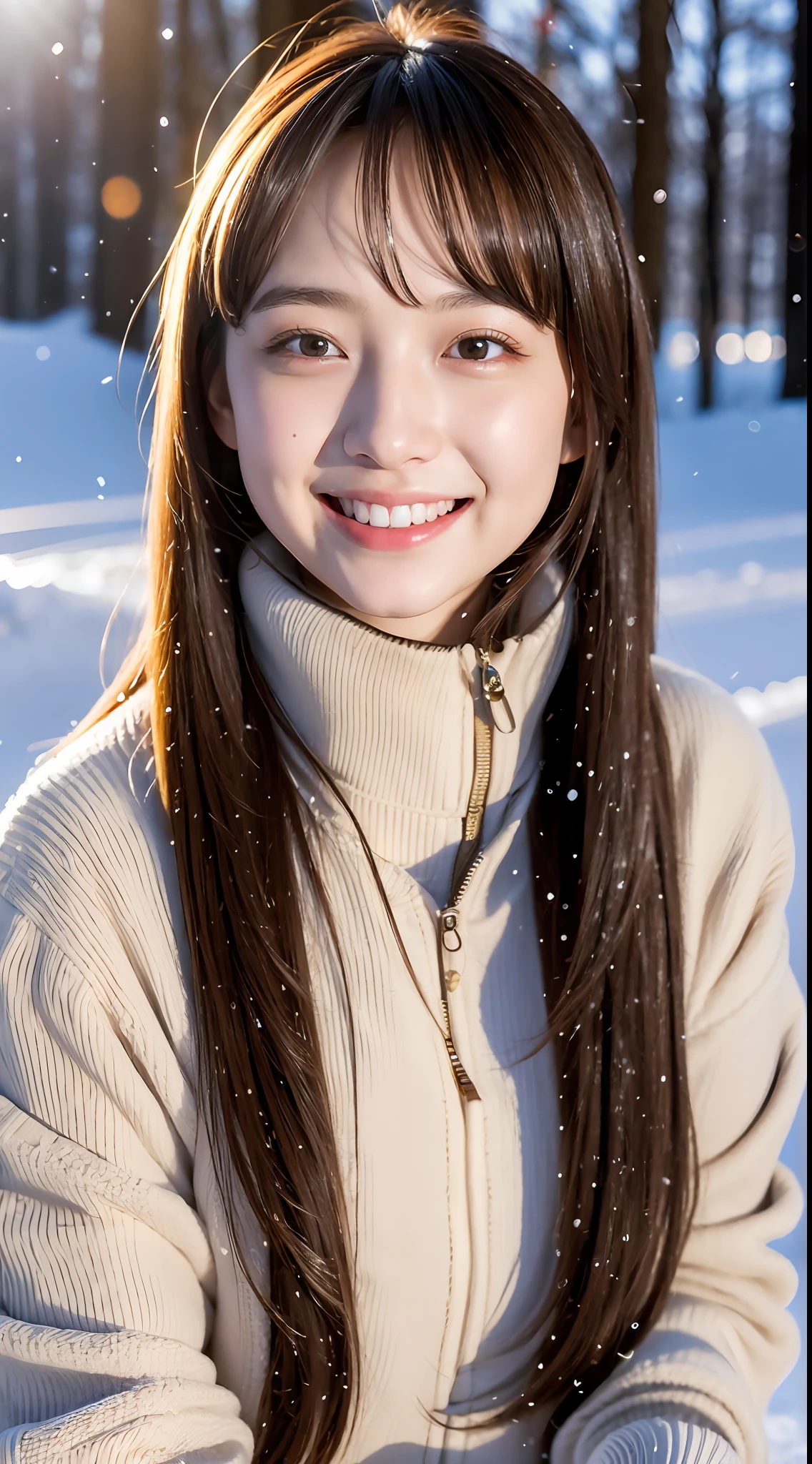 ulzzang-6500-v1.1, (raw photo:1.2), (photorealistic:1.4), beautiful detailed girl, very detailed eyes and face, beautiful detailed eyes, ridiculous, incredibly ridiculous, huge file size, super detailed, high resolution, very detailed, best quality, masterpiece, kemomimi, ((Japanese girls' the Winterswear )), illustration, very detailed, CG, unified, 8k wallpaper, amazing, Fine details, masterpiece, best quality, very detailed CG uniform 8k wallpaper, light on face, cinematic lighting, 1girl, , light smile, full body, sitting on rotten wood,((dynamic pose)), winter background with snow, play with snow,