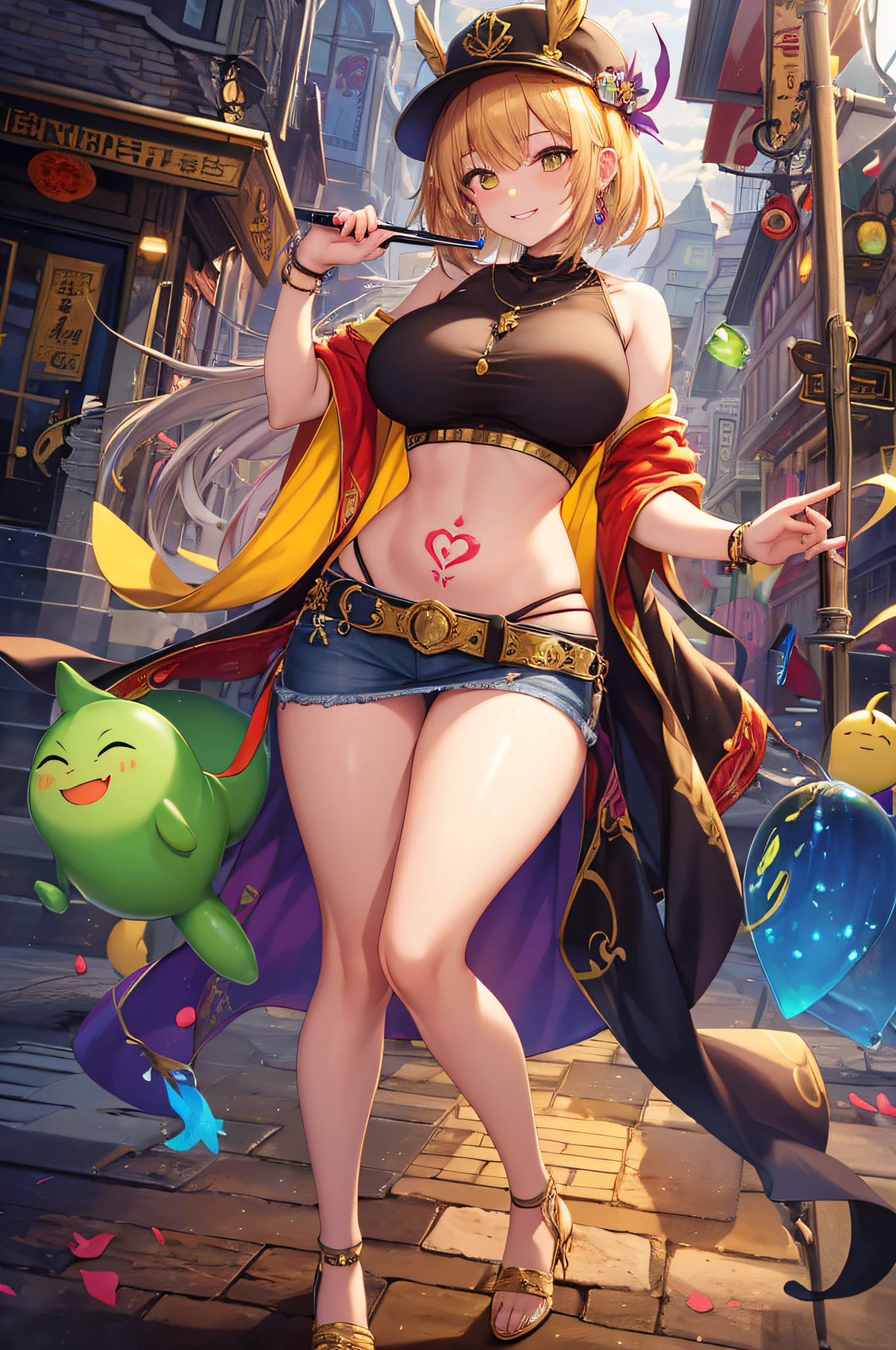 masterpiece、top-quality、perfect anatomia、vivd colour、cinema4d、octan render、Innovative、Curvaceous but slender、Mystical aura、Using advanced machine learning、perfect-composition、 Professional quality、Professional color scheme、correct hand、Correct palm、