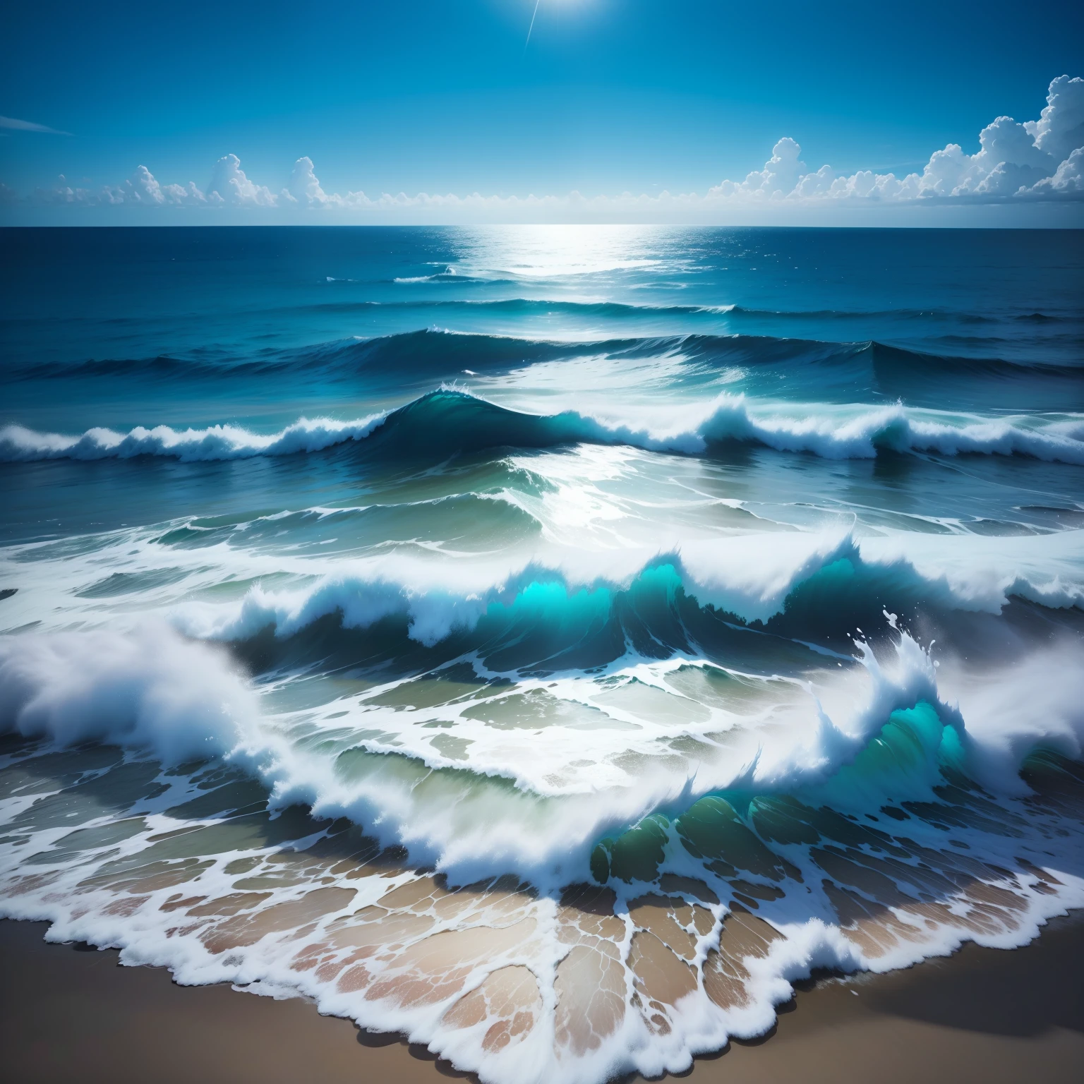 The endless beautiful sea