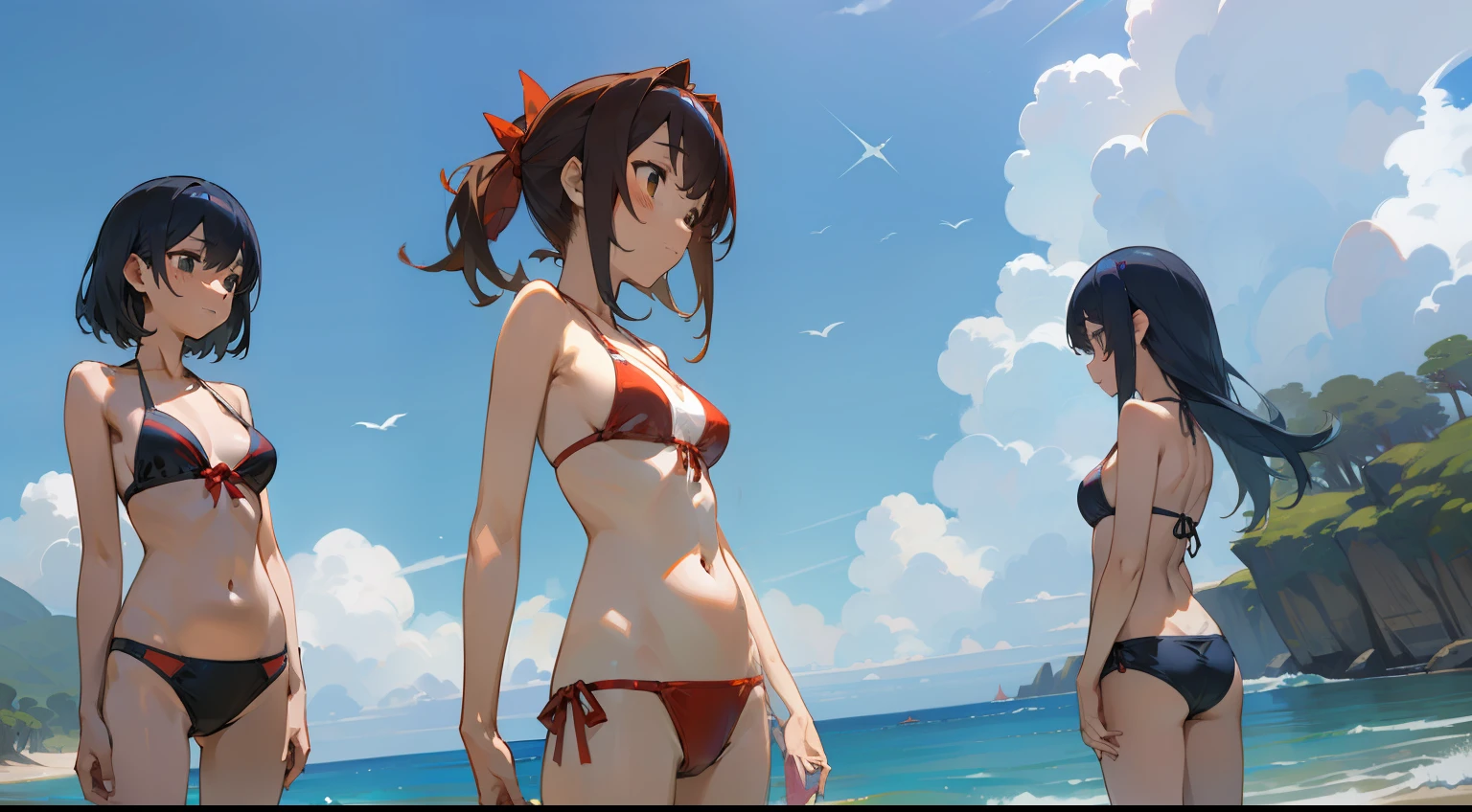 swim wears,The bikini,夏天,Mare,sima,Four women