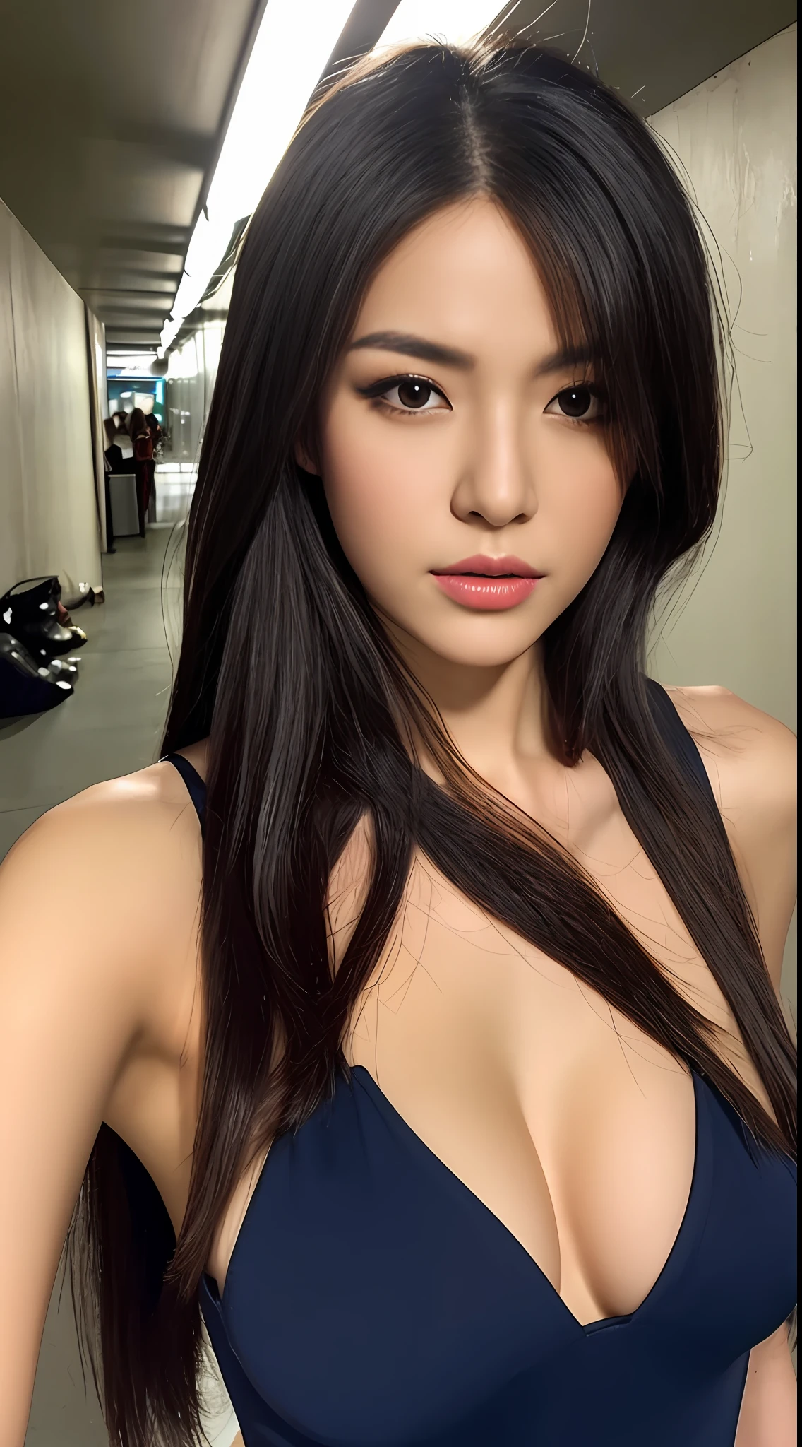 anatomy correct,(best qualtiy,8K,32K,tmasterpiece,hyper HD:1.3),tunnel,Attractive Japanese woman,(Different angles,Different costumes,Seven-doppelganger photo:1.1),one-girl,(middlebreast:1.1),perfect bodies,(Cheongsam:1.3),Super detailed face,Detailed lips,Fine Eye,二重まぶた,(Beautiful lighting:1.2)