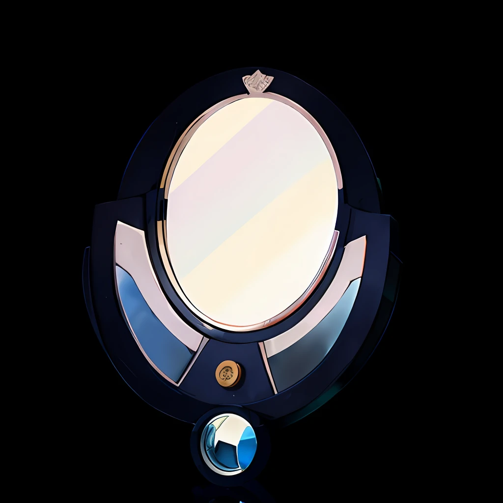 gameicon，High school boy mirror,It is decorated with wings，Used for two-dimensional games，Simple minimalism,Use pastel colors,White,Pale yellow and light navy blue,Guibli,Close-up, 8K,Tilt-Shift,Close-up(CU),