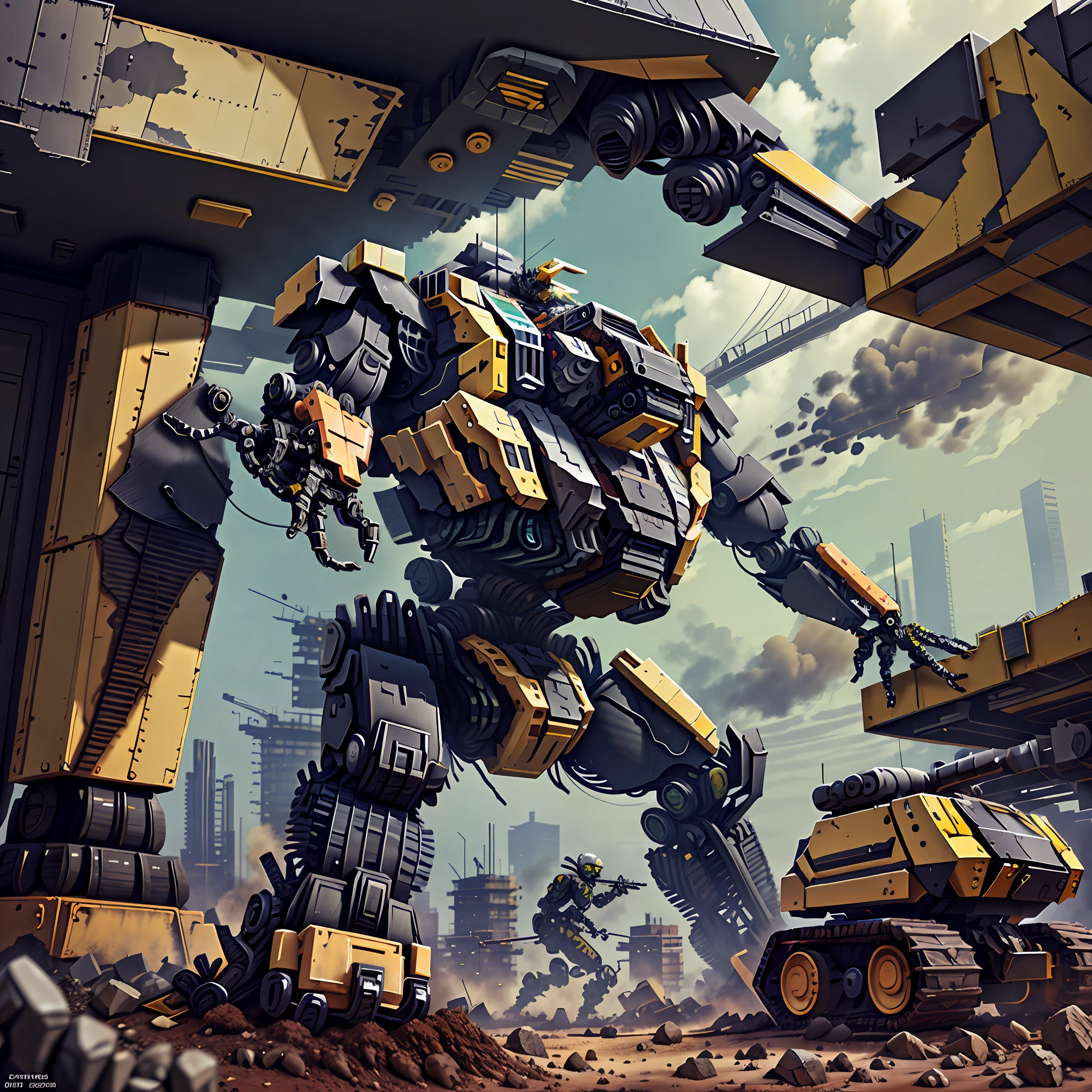 Construction site AI mech