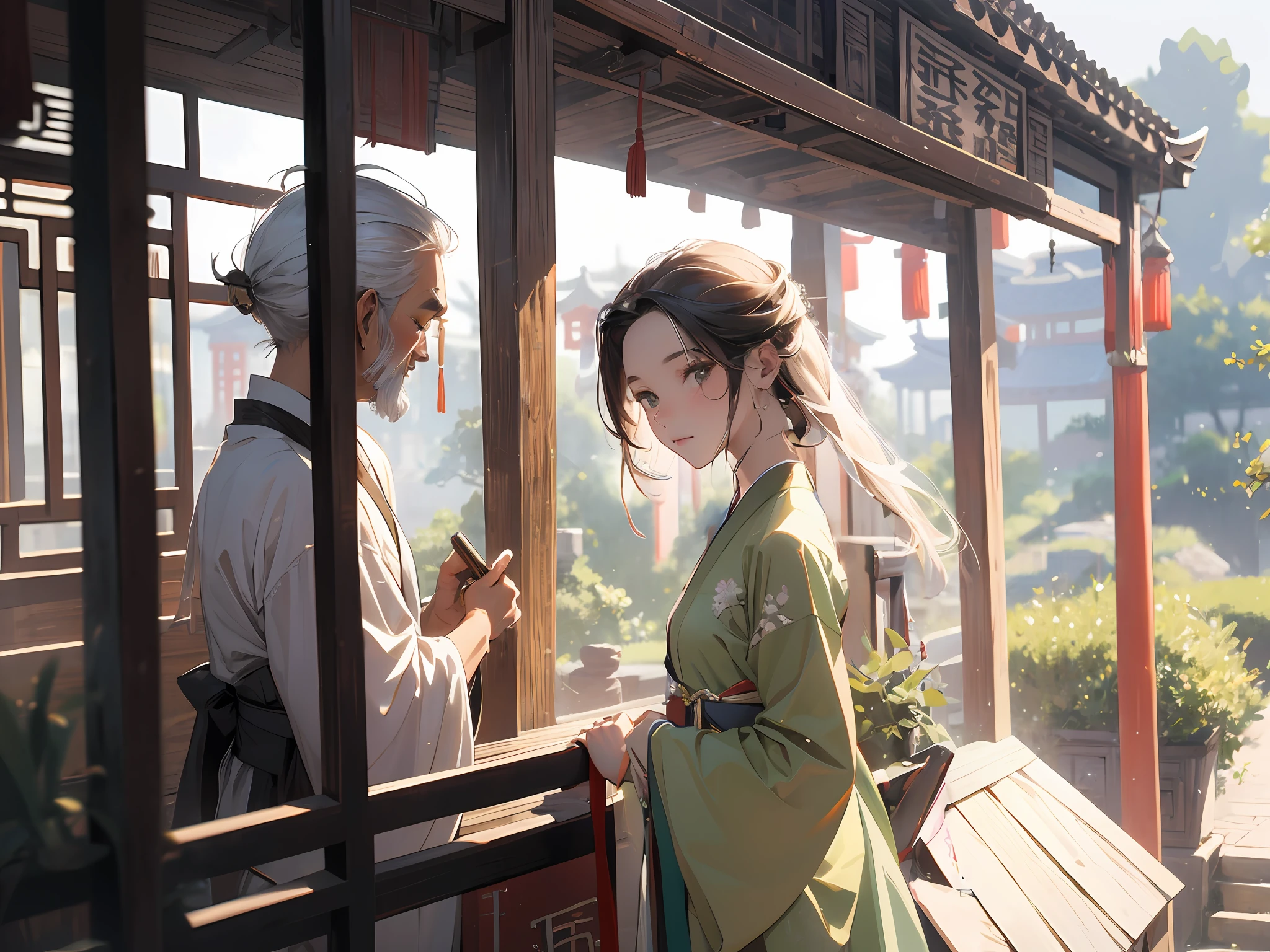 Green Hanfu,