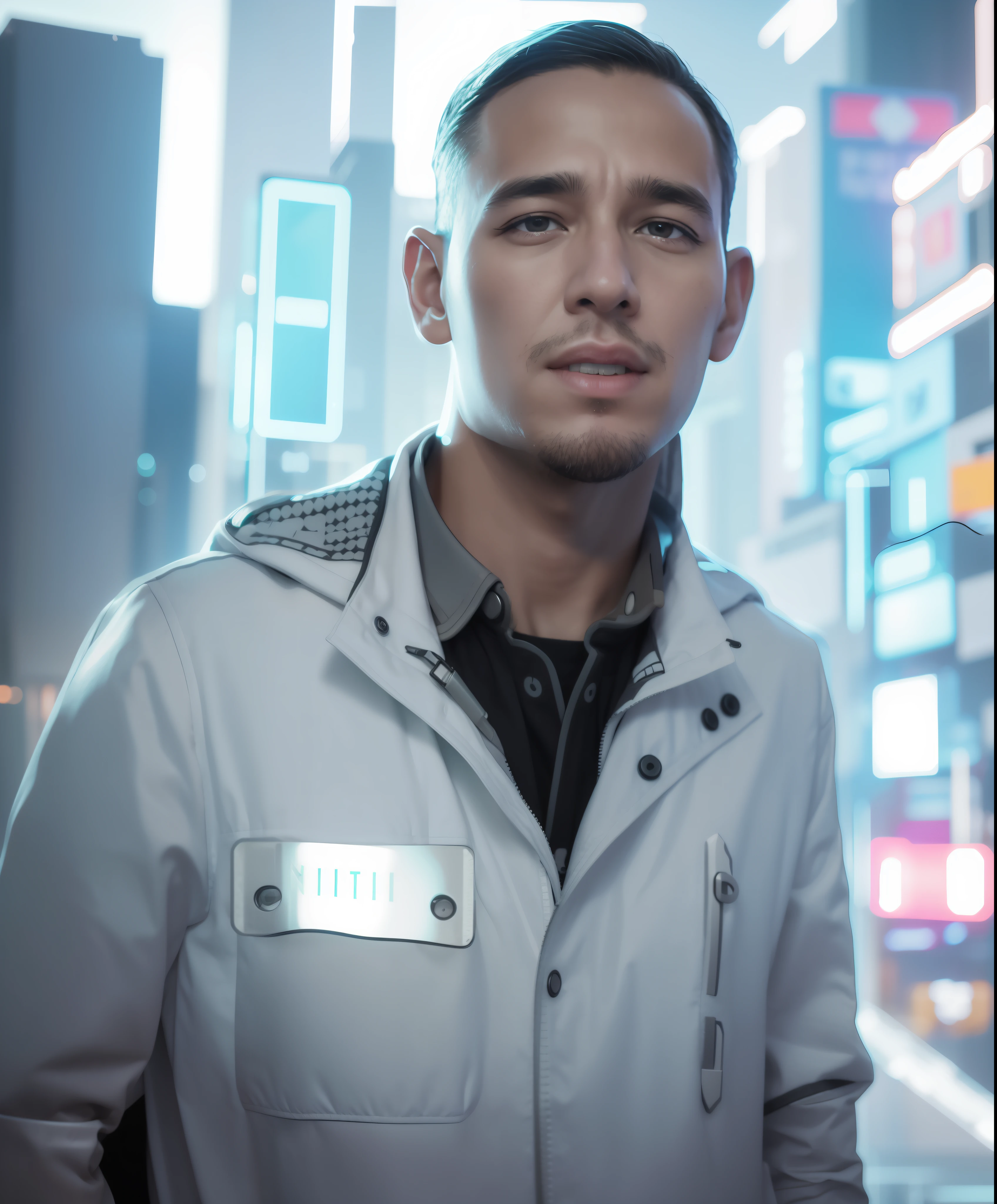 Cyberpunk edit, , realistic face