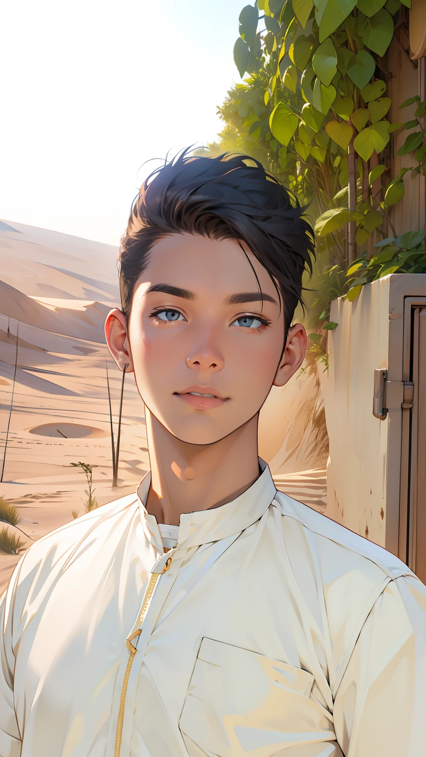 Change this picture background to a dune sunset professional product photography