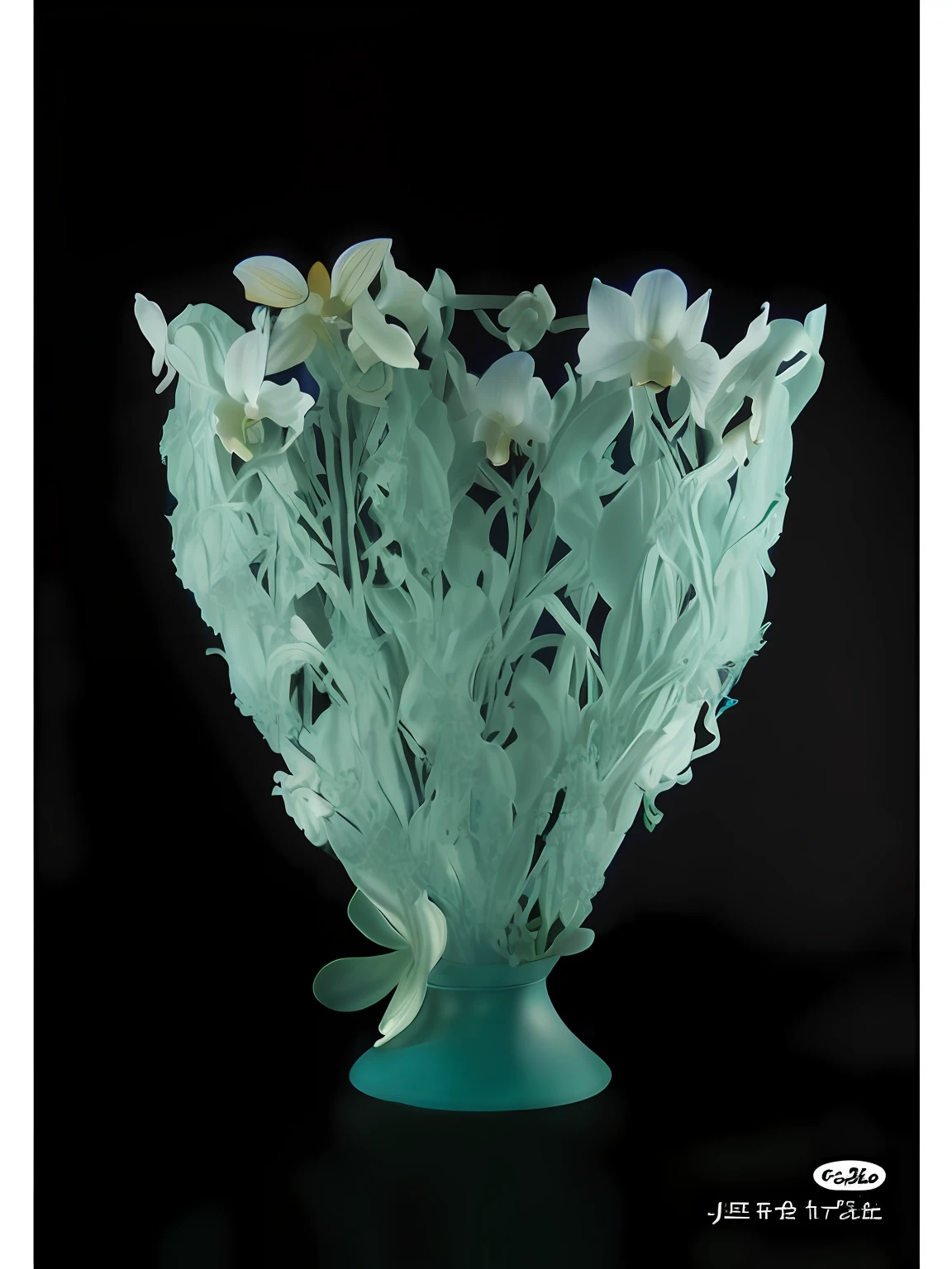 The relief was changed to an orchid,The color was changed to blue-purple