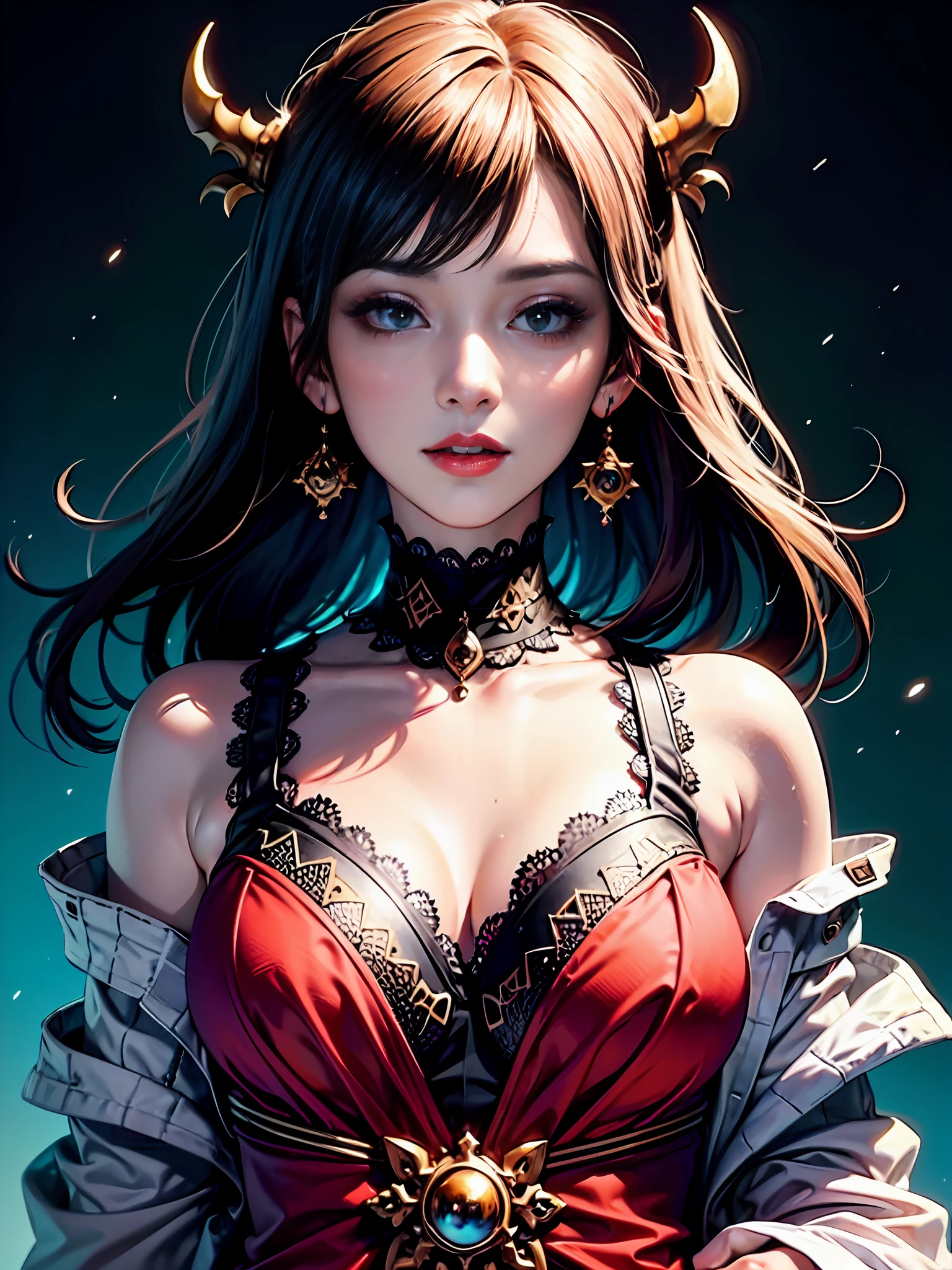 offcial art,统一 8k 壁纸,ultra - detailed,Beauty and aesthetics,tmasterpiece,best qualtiy,(zentangle,datura,Tangles,entangled),(s fractal art:1.3),1girl,The is very detailed,dynamic angle,cowboyshot,The most beautiful form of chaos,Elegant,Fauvist design,vivd colour,romanticism lain,James Jean,Robbie Devi Antono,ross tran,Francis Bacon,Michal Mraz,adrian ghenie,petra cortright,Gerhard Richter,Takato Yamamoto,Ashley Wood,Atmospheric,A note of ecstasy,streaming musical notes visible ,Hanfu