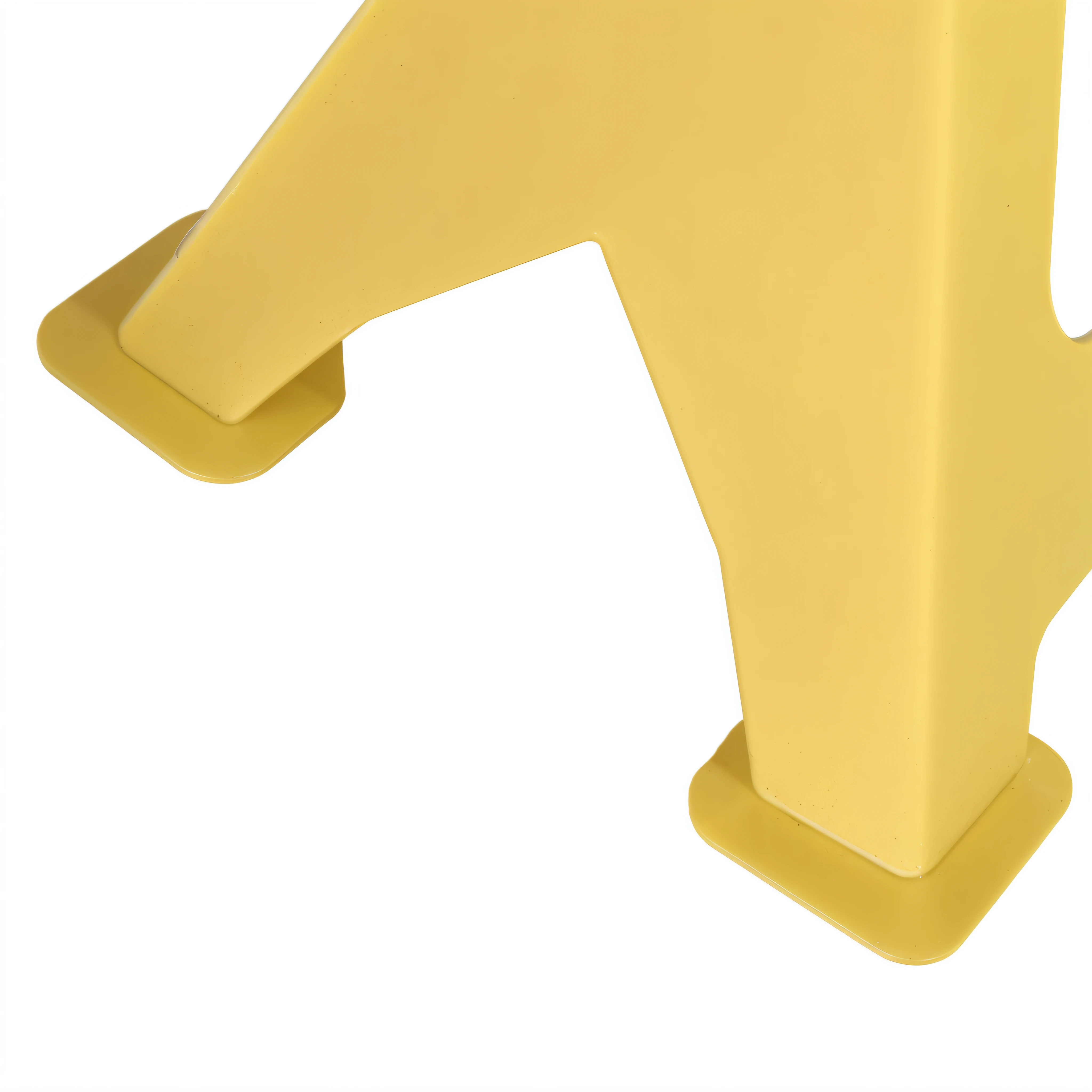 There is a yellow object on a white surface, close-up product photo, detailed shot legs-up, high detail product photo, high-angle view, clear detailed view, high-resolution details, detailed zoom photo, high-body detail, detailed product image, maxar, detail shots, Product photo, high angle close up shot, Top angle of view
