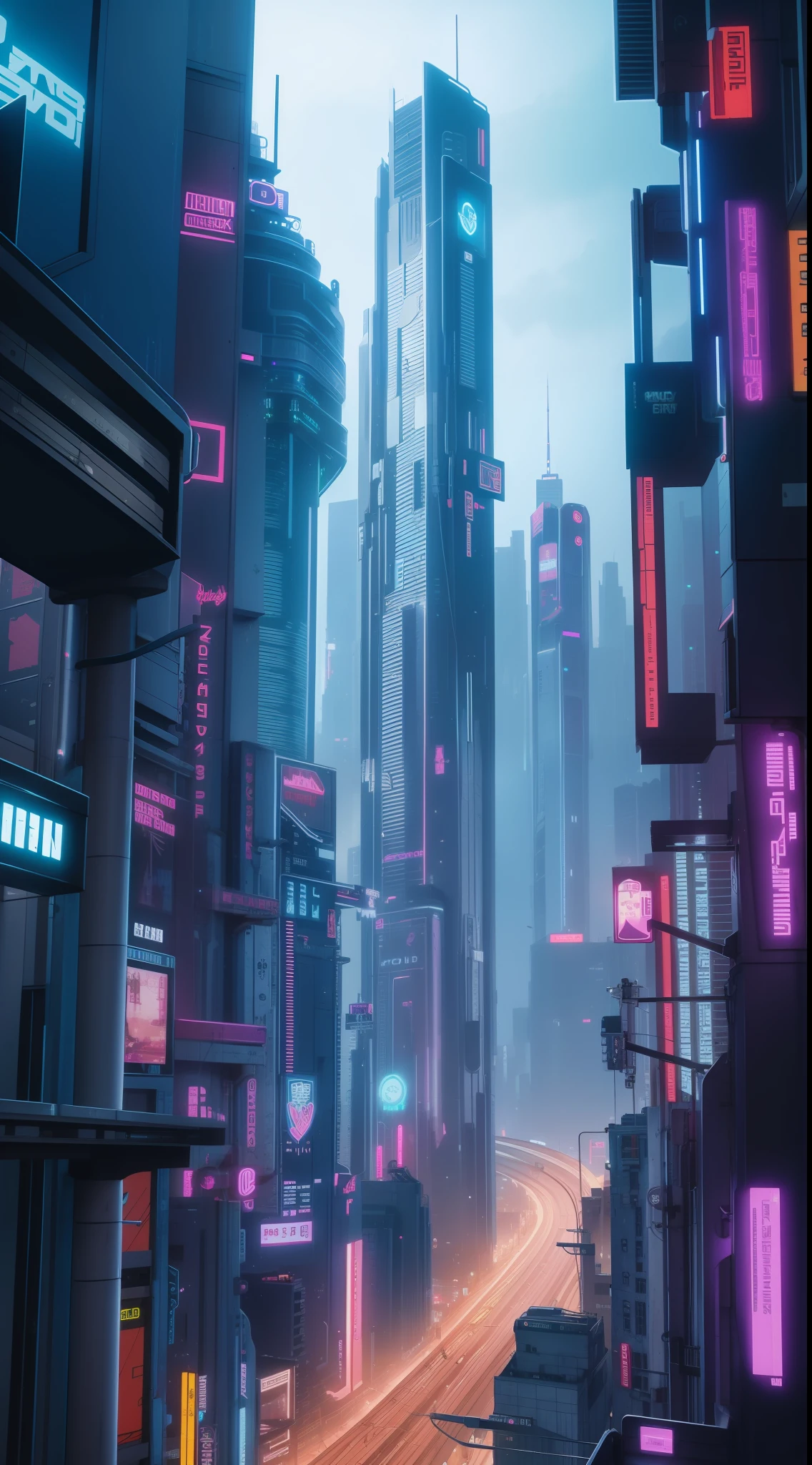 cyberpunk city