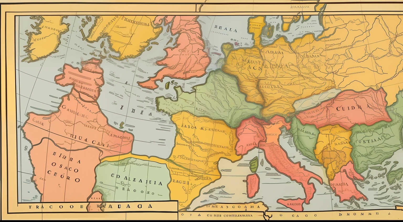 Produce an image that showcases Trajan as a bridge between cultures, depicting the diverse regions of Europe, Africa, and Asia that fell under his dominion, and highlighting his role in fostering cultural exchange.