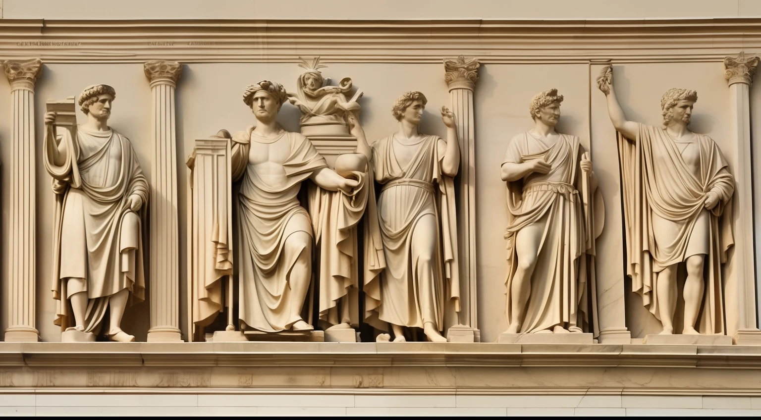 Craft an image that juxtaposes Trajan's military achievements with his legacy in the context of modern times, illustrating how his commitment to social welfare continues to influence welfare initiatives today.