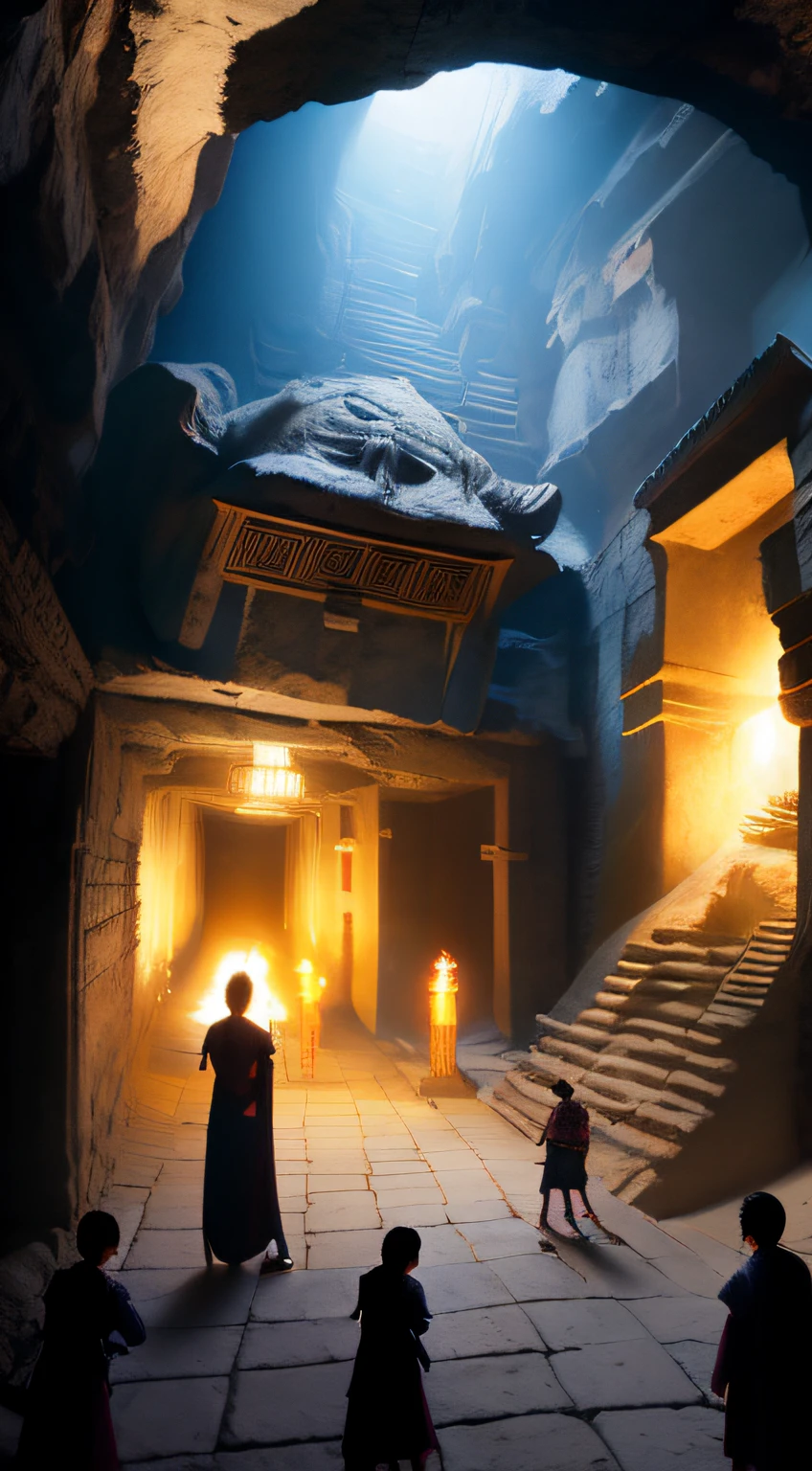 （Ancient underground style：1）Yang Qi and her team left the Dragon Pulse Tomb，Full of awe of ancient civilizations and curiosity about the unknown。They understand，This ancient tomb contains endless secrets，And they only uncovered a small part of it。