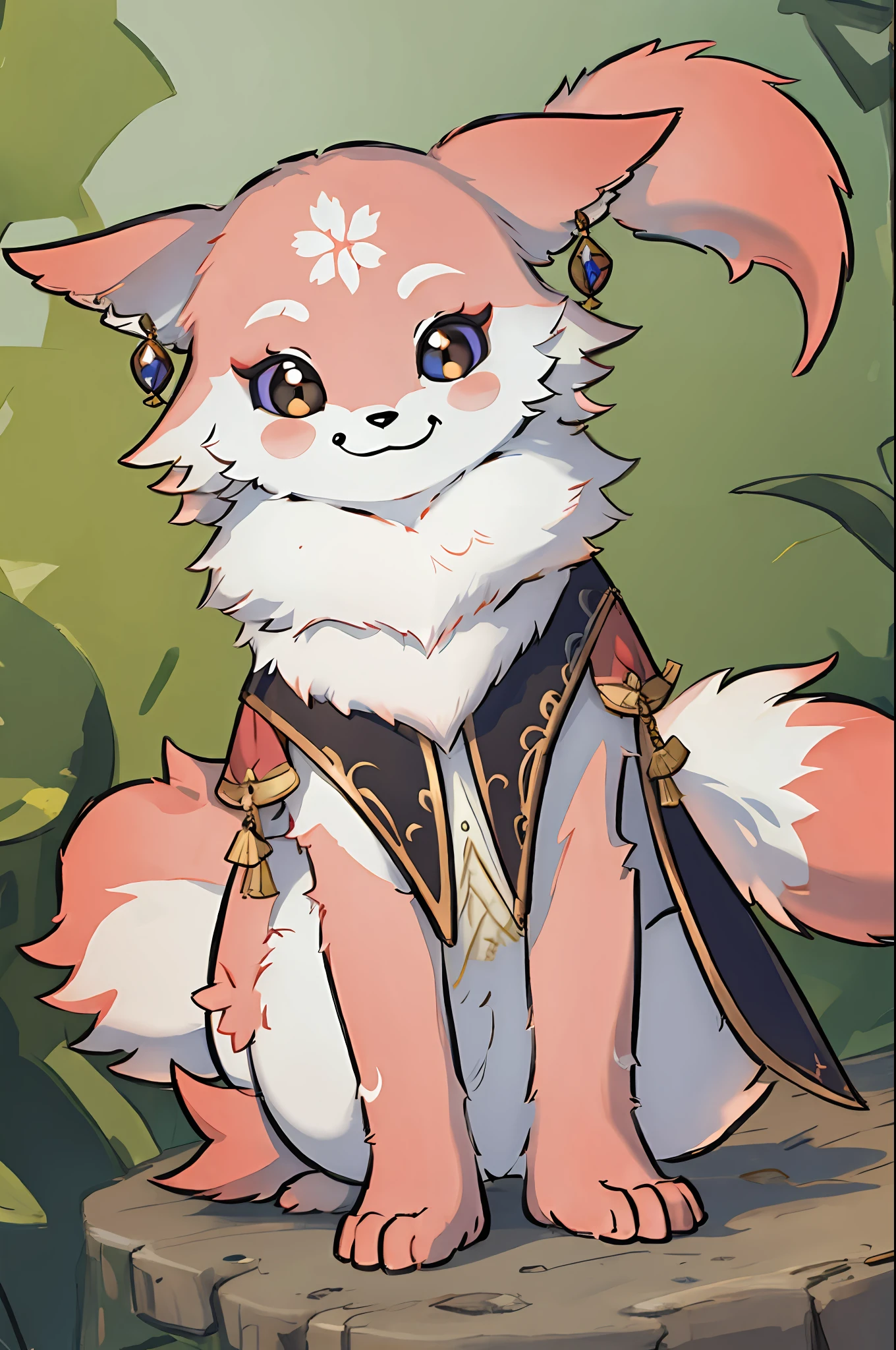 Highly detailed, High Quality, Masterpiece, beautiful, YaeMikoFox, no humans,smile