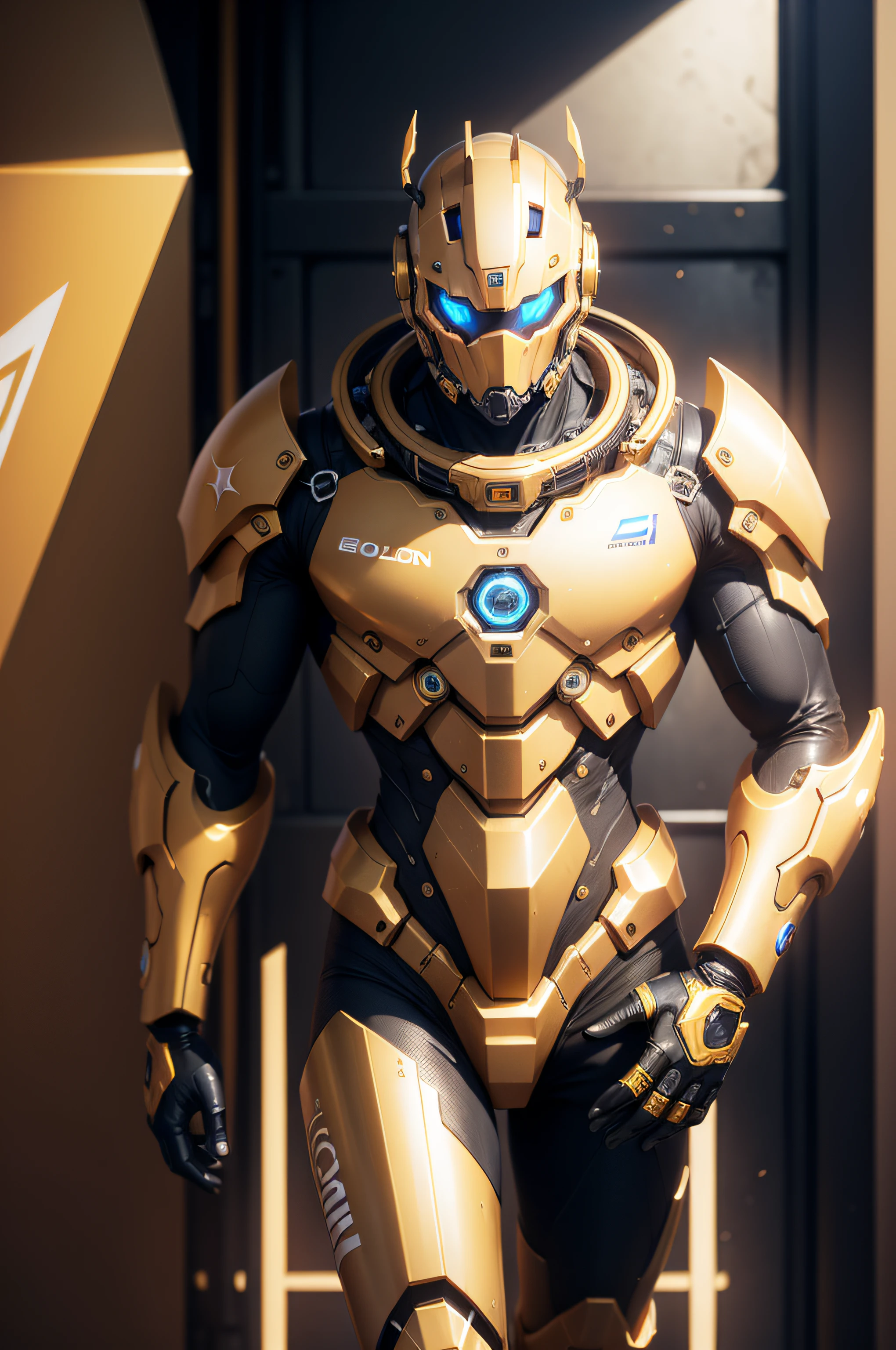 of a guy，Golden mech