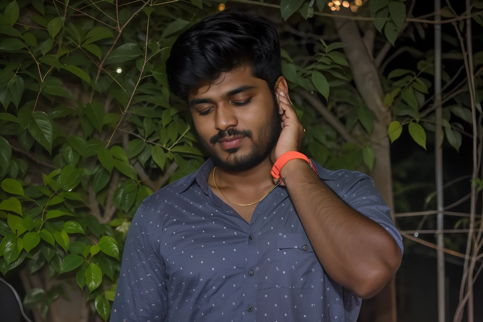 there is a man that is talking on a cell phone, jayison devadas, jayison devadas style, vinayak, ayan nag, taken with canon 8 0 d, at night time, taken with sony alpha 9, with accurate face, candid!! dark background, candid picture, around 1 9 years old, johnatan wayshak