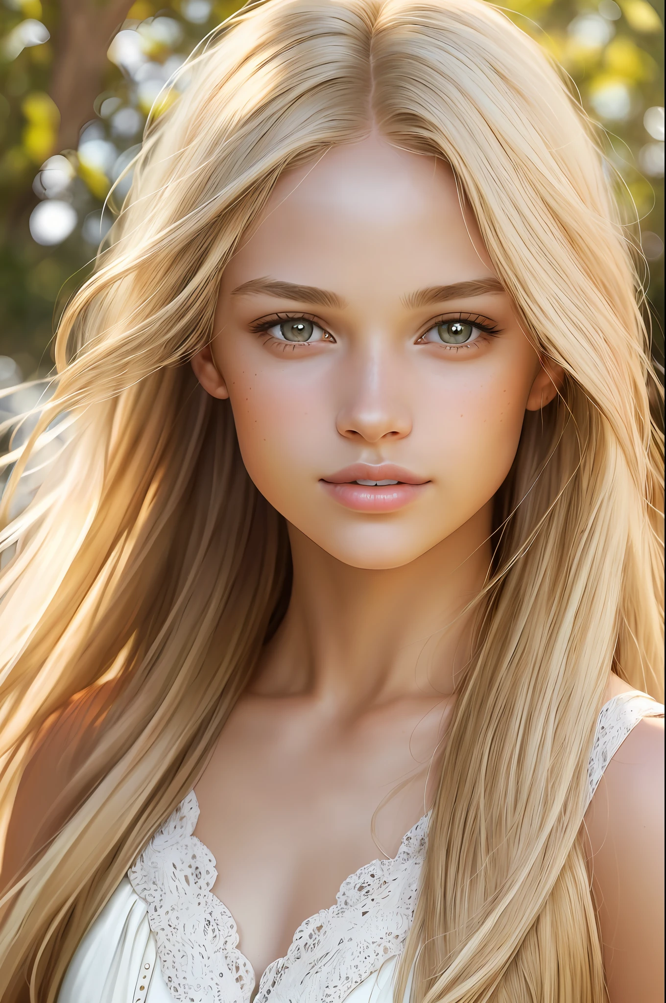 8k portrait of beautiful Australian girl, blond straight hair over shoulder, brown eyes, pink lips, ,full body, finely detailed beautiful brown eyes, full body, realistic, natural skin, soft sunlight, textured skin, intricate, elegant, highly detailed, majestic, digital photography, (masterpiece, sidelighting: 1.2), hdr