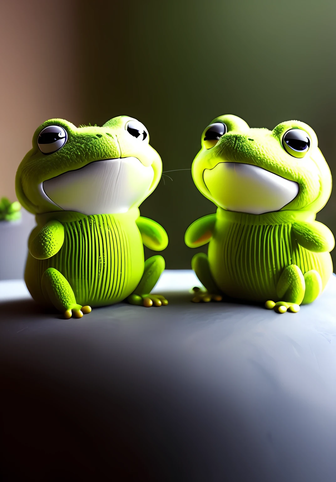 Who are these frogs? What is their relationship with each other? Why are they taking photos