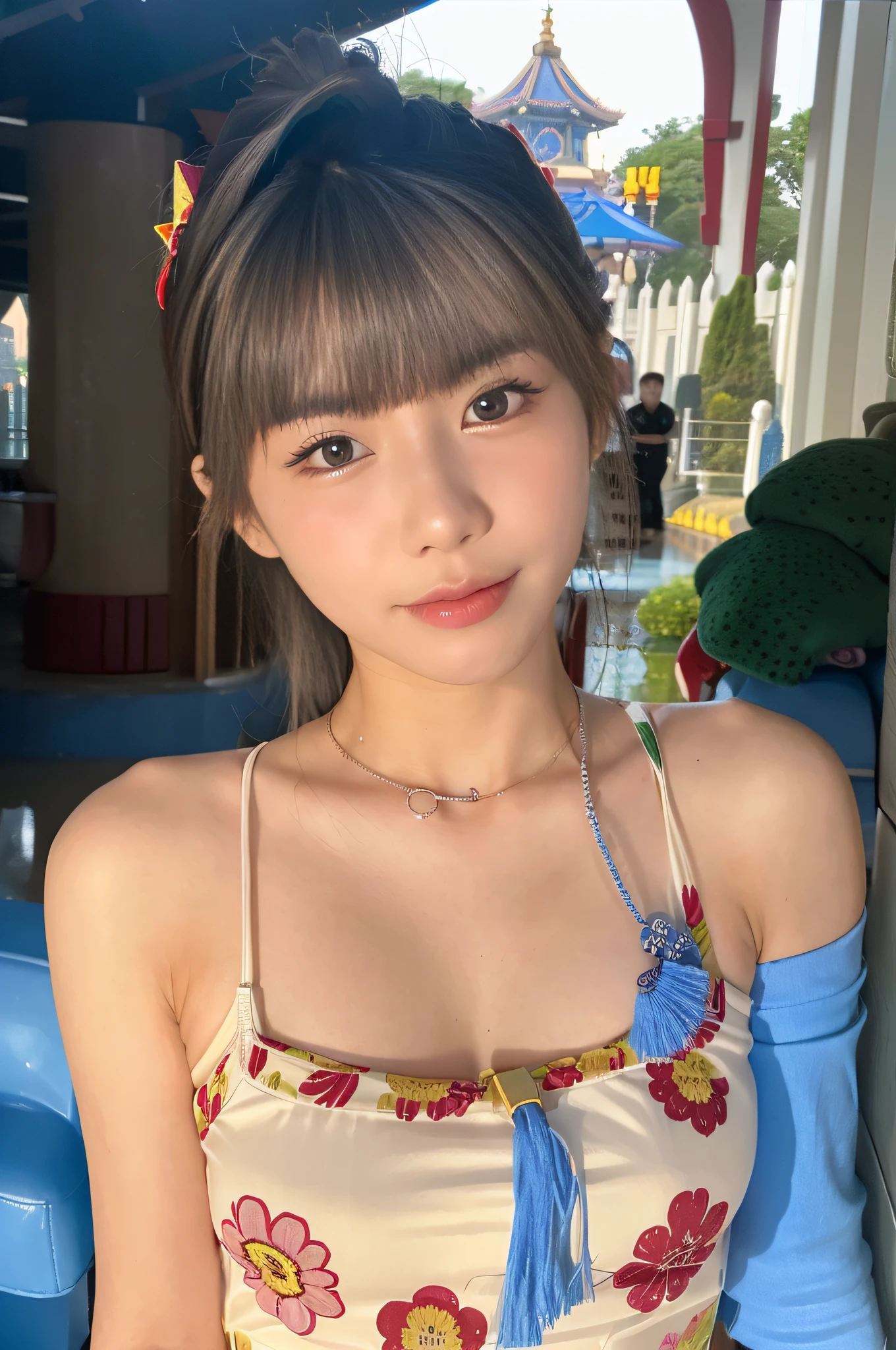 Arapei asian woman posing for photo in floral dress, young cute wan asian face, lalisa manobal, 8k selfie photograph, girl cute-fine face, jaeyeon nam, Realistic young gravure idol, xintong chen, Good young girl, Yoshitomo Nara, sakimichan