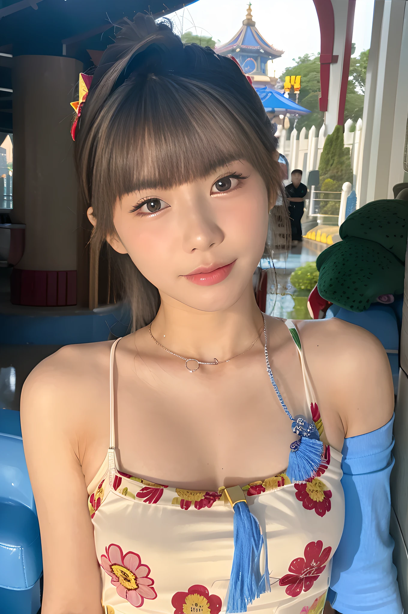 Arapei asian woman posing for photo in floral dress, young cute wan asian face, lalisa manobal, 8k selfie photograph, girl cute-fine face, jaeyeon nam, Realistic young gravure idol, xintong chen, Good young girl, Yoshitomo Nara, sakimichan