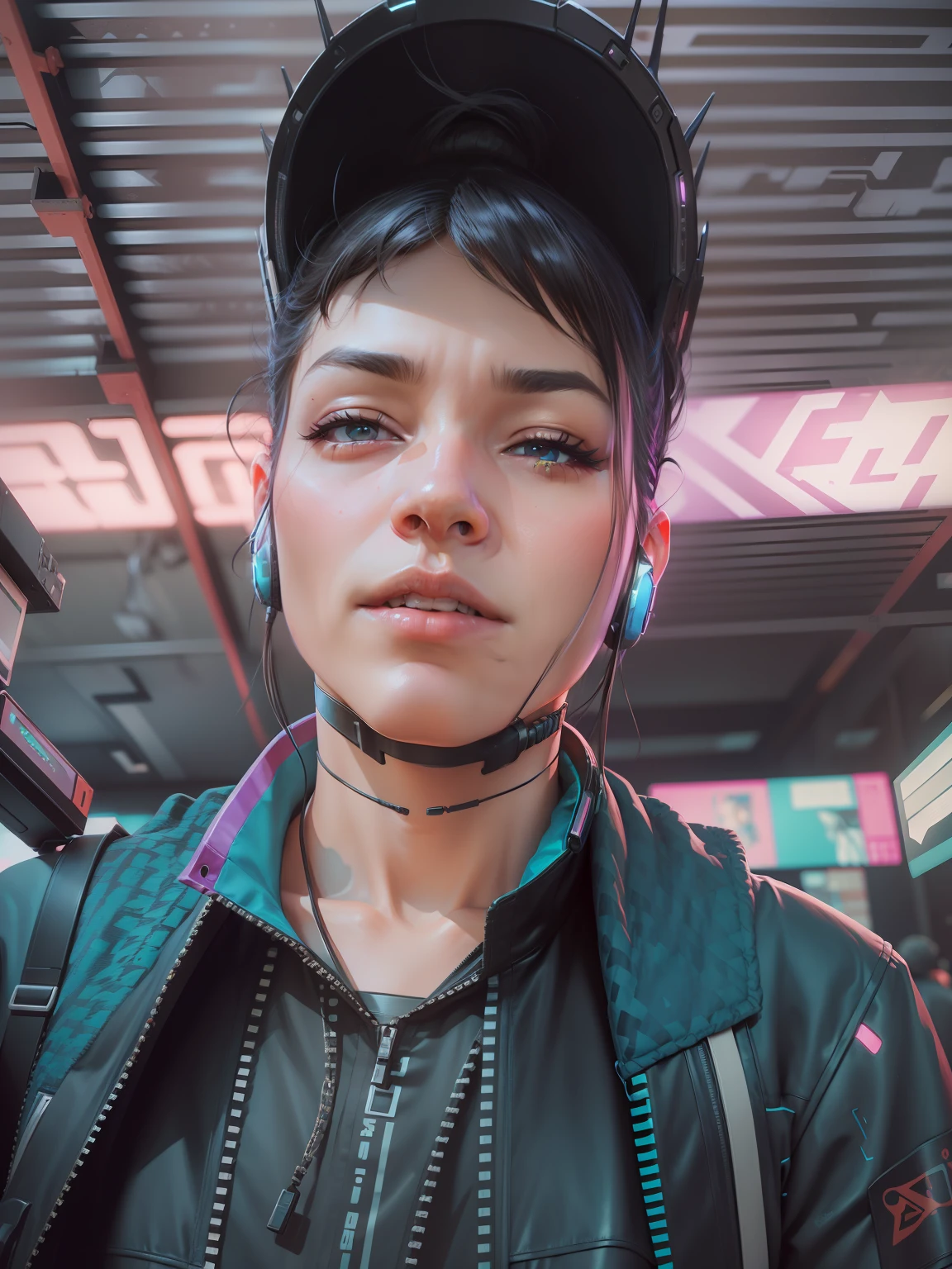 Don't change face, 8k, gaming avatar, cyberpunk,realistic face