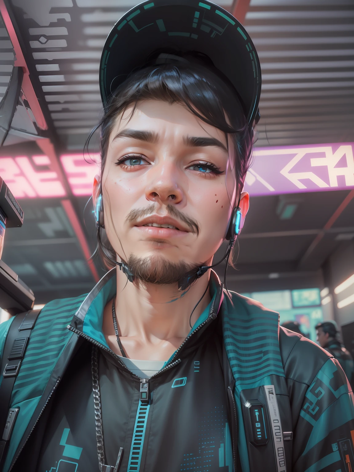 Don't change face, 8k, gaming avatar, cyberpunk,realistic face