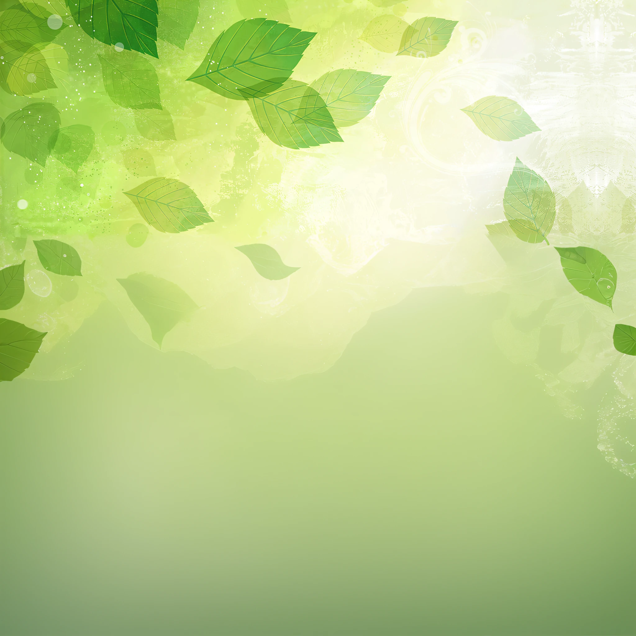 There is a green and white wall，It has a pattern of leaves, translucent leaves, zen natural background, background artwork, Natural background, Constant green background, pale green background, light green mist, serene post-nuclear background, Nature background, botanical background, soft green natural light, Leaves and simple cloth, Minimalist background, pale green glow, Green leaves, verde claro, Ethereal background