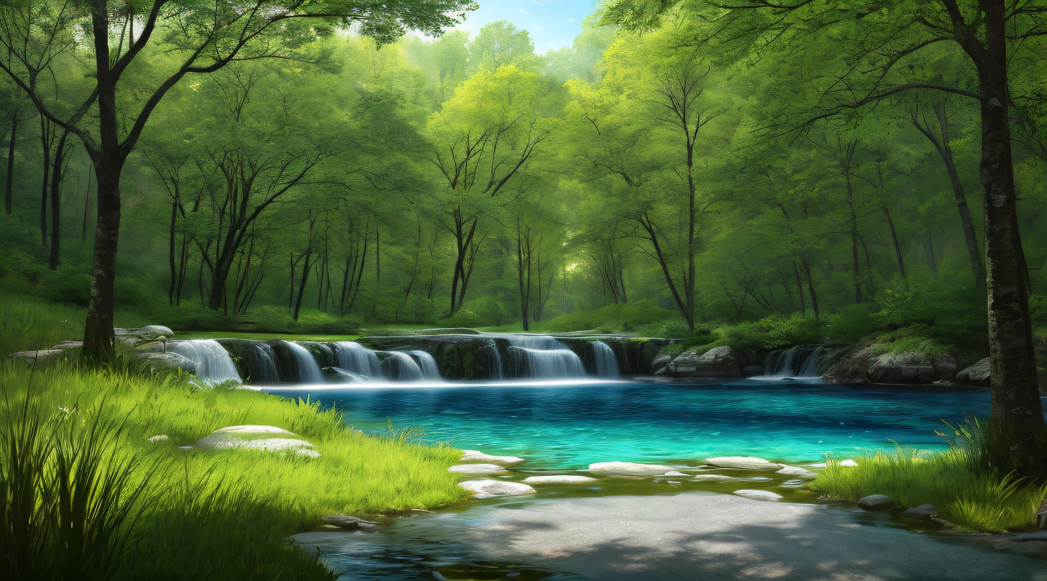 A peaceful place,Very pleasant,aestheticly pleasing,serenidade,scenic view。realisticlying,8k uhd,Studio quality,Ultra photo realsisim,max detail,massive scale,post-proces,realisticlying,photographrealistic,photoshop,photography of,A detailed,cinmatic lighting,Soft and bright,scenecy,in a panoramic view,scenecy,Ray traching