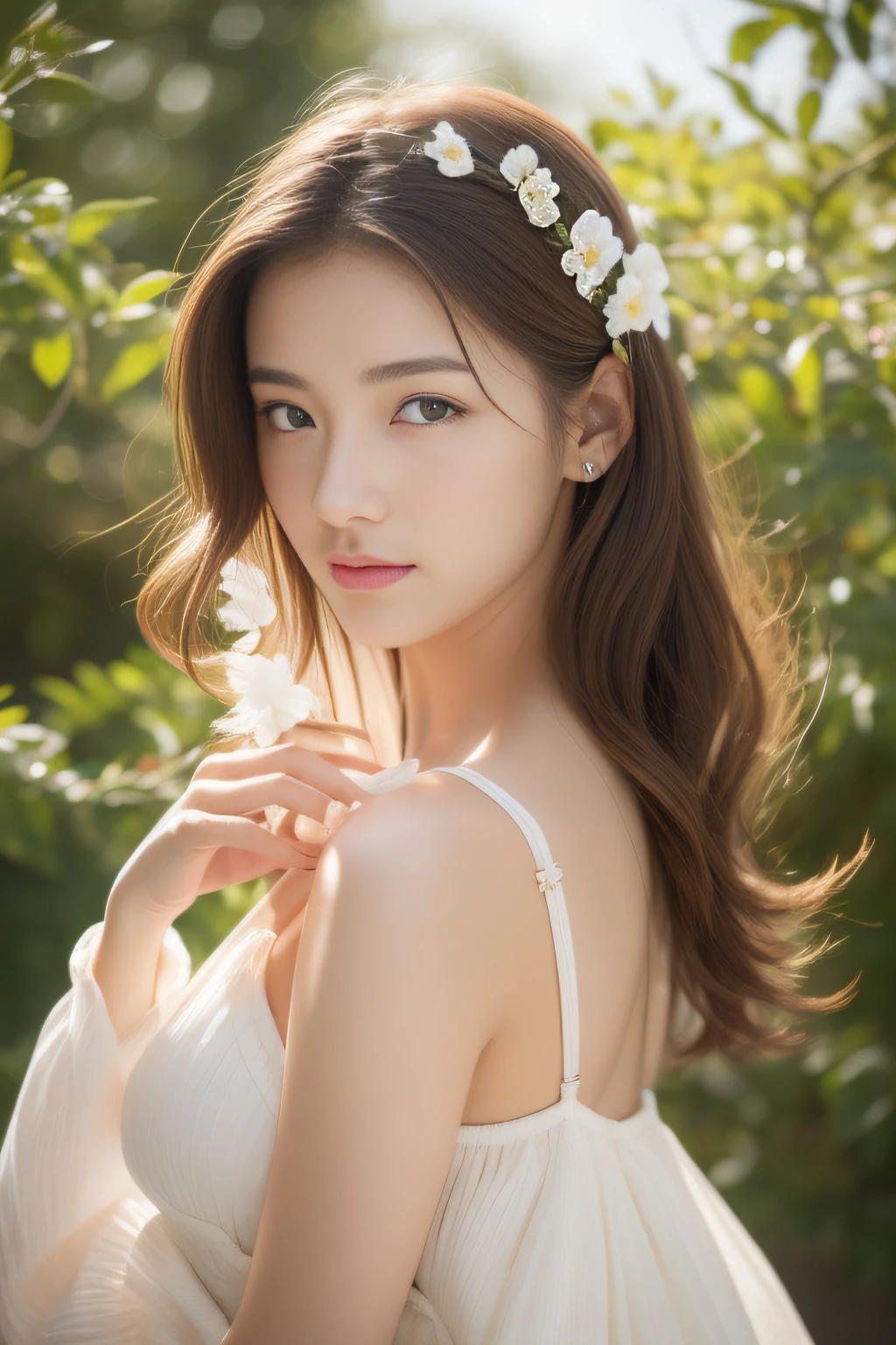 masterpiece、top-quality、O young woman,、Blow your worries away、Blow away the evil spirit、It's Love、Tomorrow will blow tomorrow's wind、perfect anatomia、、Full and beautiful limbs、huge tit、good looks、Seasonal scenes、Rice ears、eventide、tenderness、Live、