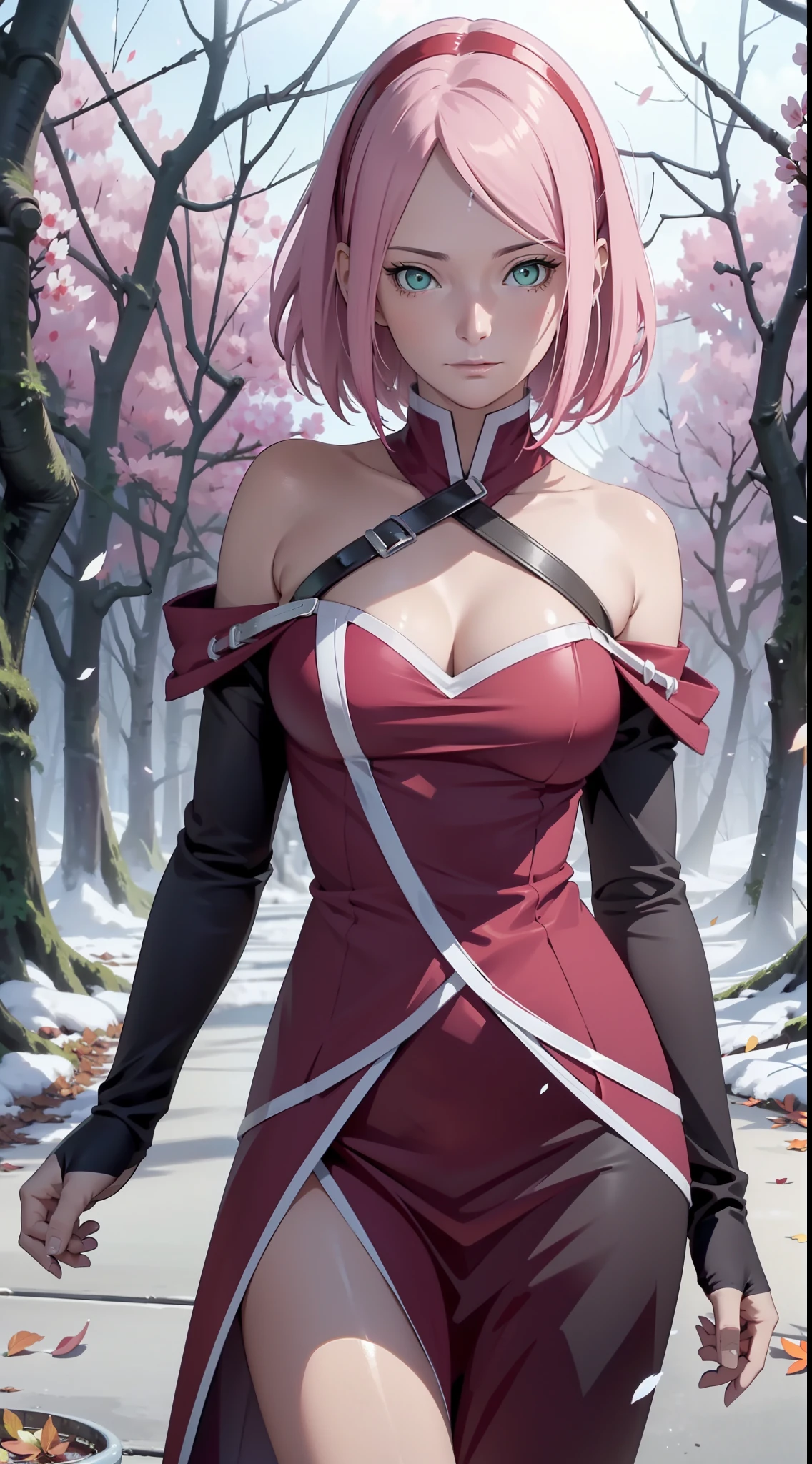 tmasterpiece, Johnny Depp walks through the city at night among fireflies,Cherry blossom forest, (high detal:1 1), Rough face, Natural skin, high qulity, NSFW, Naruto Sakura,A pink-haired,short detailed hair,Green eyes,(Large breasts:1.2),(Off-the-shoulder attire:1.5),Leaking out of the shoulder,(比基尼:1.5),(ssmile:1.2),Be red in the face,(cleavage:1.4),Sexy figure,perfect bodies,Pink clothes,beautidful eyes, (Detailed face and eyes), (the face: 1 2), noises,Extra, real photograph, .................PSD, Lamp film photography, sharp fokus, contrasty lighting, Delicate skin, High resolution 8K, insanely details, realisticlying, professional photoshooting, 8K UHD, SLR camera, softlighting, high high quality, filmgrain, Fujifilm XT3,magic,particle fx