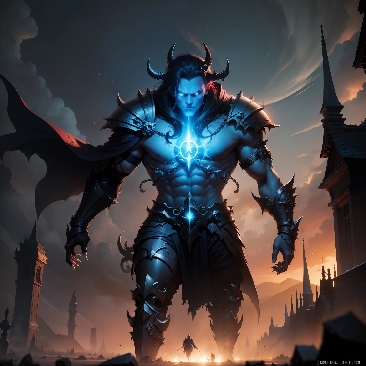 Celestial evil bastard, concept art, 4k