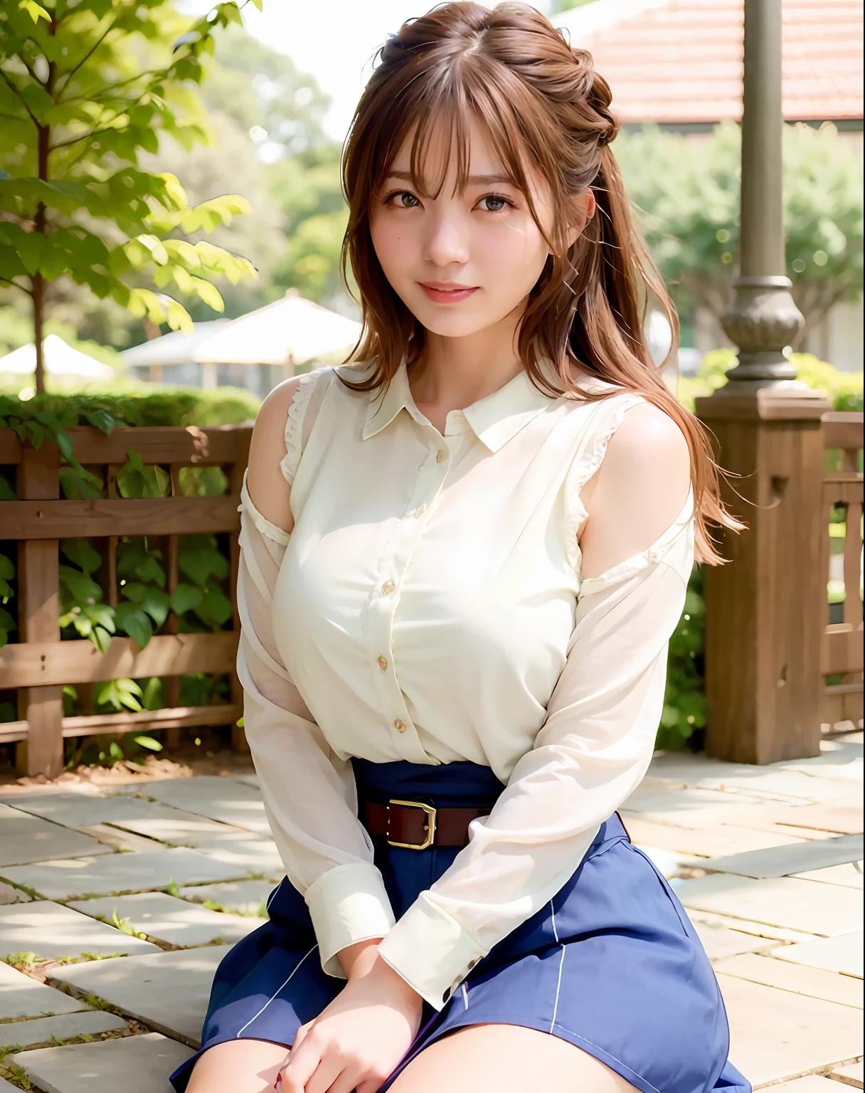 Top Quality, Photorealistic, 8k, High Resolution, Girl, Woman, (Skin Dent), (Professional Lighting, Bokeh), (Street), (People, Crowd: 0.6), Market, (Night: 1.2), (Brown Hair: 2.0), (Blouse: 1.5), (Portrait: 0.6), Gorgeous, Bloom, (Floating Hair), (Braided Hair), (Dynamic Pose: 1.2), ( Huge Breasts), Soft Lighting, (Masterpiece, BestQuality:1.1), (ultra detailed 8k cg:1.2), (Hyperrealistic:1.35), (Photorealistic:1.45), (Realistic:1.4), [cowboy shot], (Soft lighting),
1 beautiful Japanese girl, 20 years old, supermodel, Japanese Idol, (smile), Large Breasts, (Sweat skin:1.2),
(school uniform:1.2), (sitting on ground:1.1), (spread legs, sucking, sucking,
