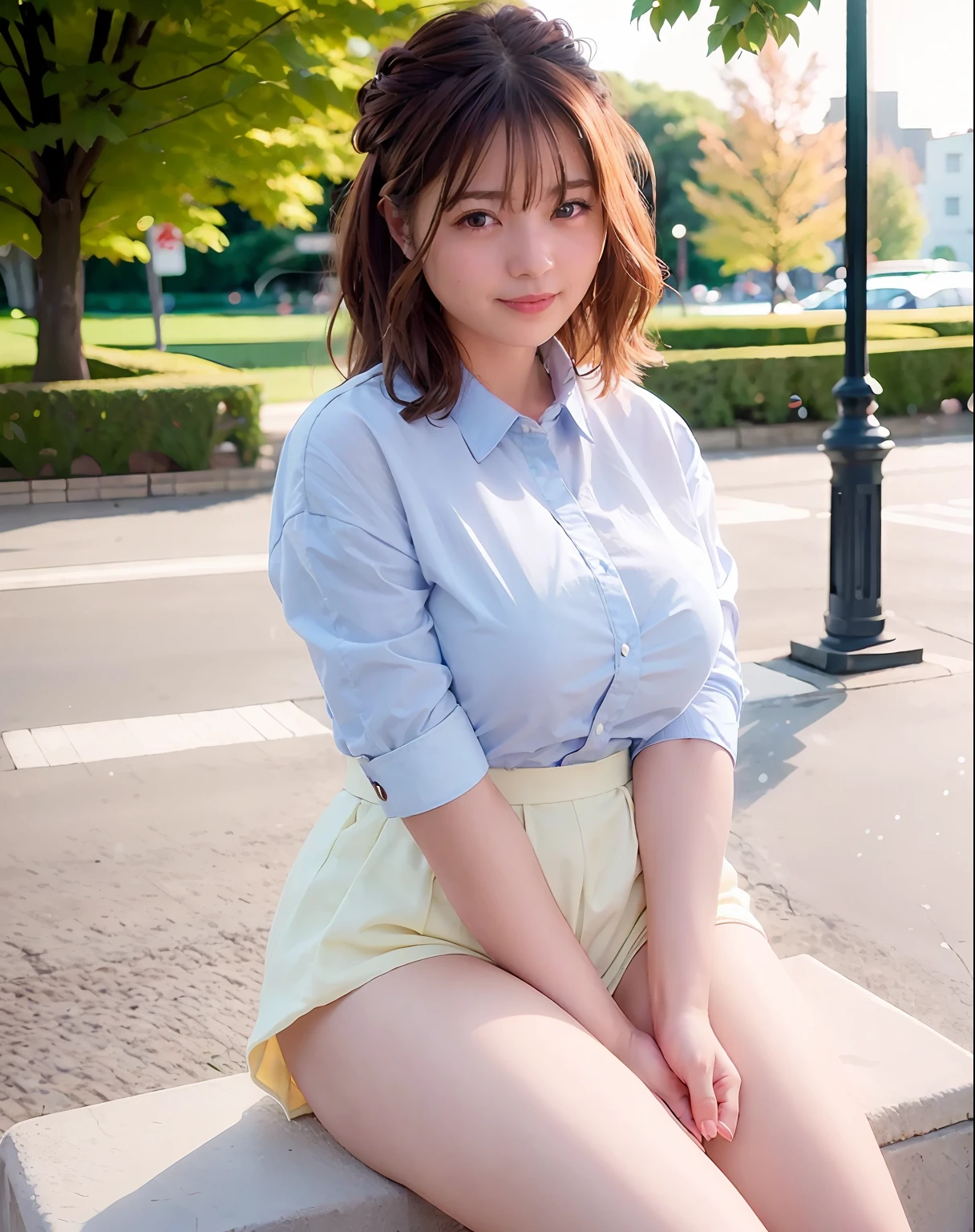 Top Quality, Photorealistic, 8k, High Resolution, Girl, Woman, (Skin Dent), (Professional Lighting, Bokeh), (Street), (People, Crowd: 0.6), Market, (Night: 1.2), (Brown Hair: 2.0), (Blouse: 1.5), (Portrait: 0.6), Gorgeous, Bloom, (Floating Hair), (Braided Hair), (Dynamic Pose: 1.2), ( Huge Breasts), Soft Lighting, (Masterpiece, BestQuality:1.1), (ultra detailed 8k cg:1.2), (Hyperrealistic:1.35), (Photorealistic:1.45), (Realistic:1.4), [cowboy shot], (Soft lighting),
1 beautiful Japanese girl, 20 years old, supermodel, Japanese Idol, (smile), Large Breasts, (Sweat skin:1.2),
(school uniform:1.2), (sitting on ground:1.1), (spread legs, sucking, sucking,