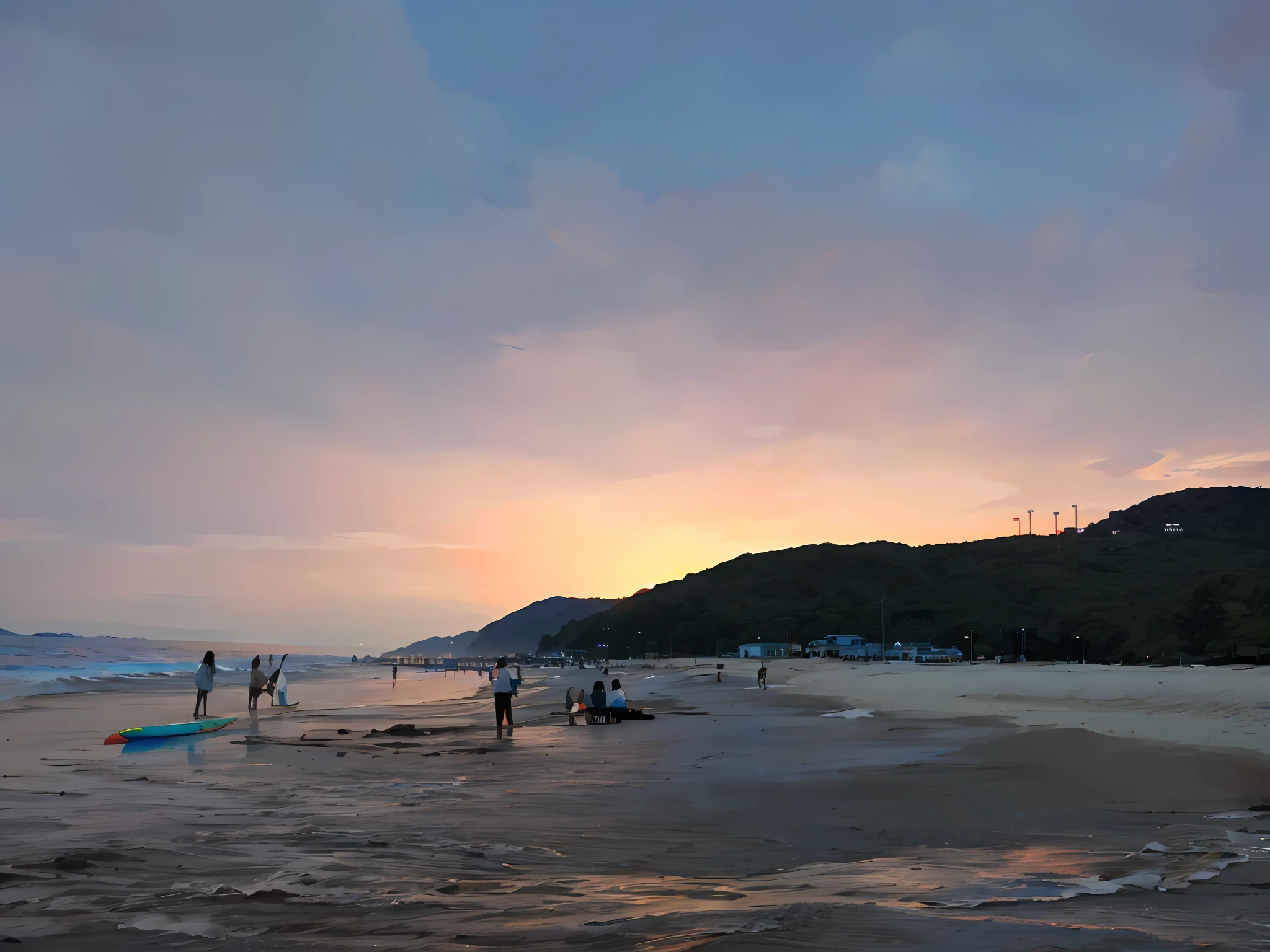 People surfboard on beach at sunset and a mountain in the background, on the beach during sunset, at beach at sunset, sunset at the beach, people in beach, On the beach at sunset, at the beach on a sunset, sunset at the beach, the sunset, during sunrise, At sunrise, taken with sony alpha 9, At dusk