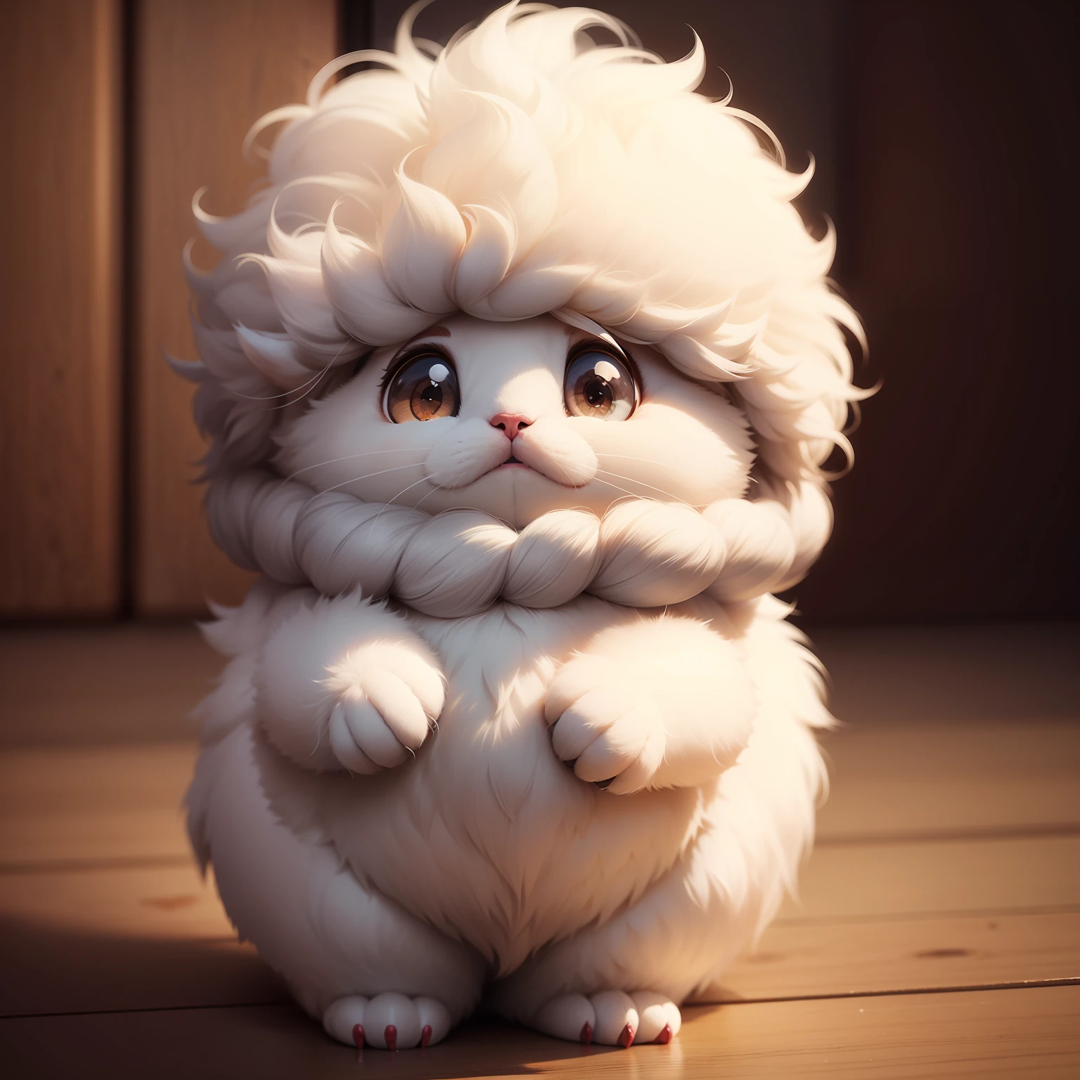 Fluffy creature, cute