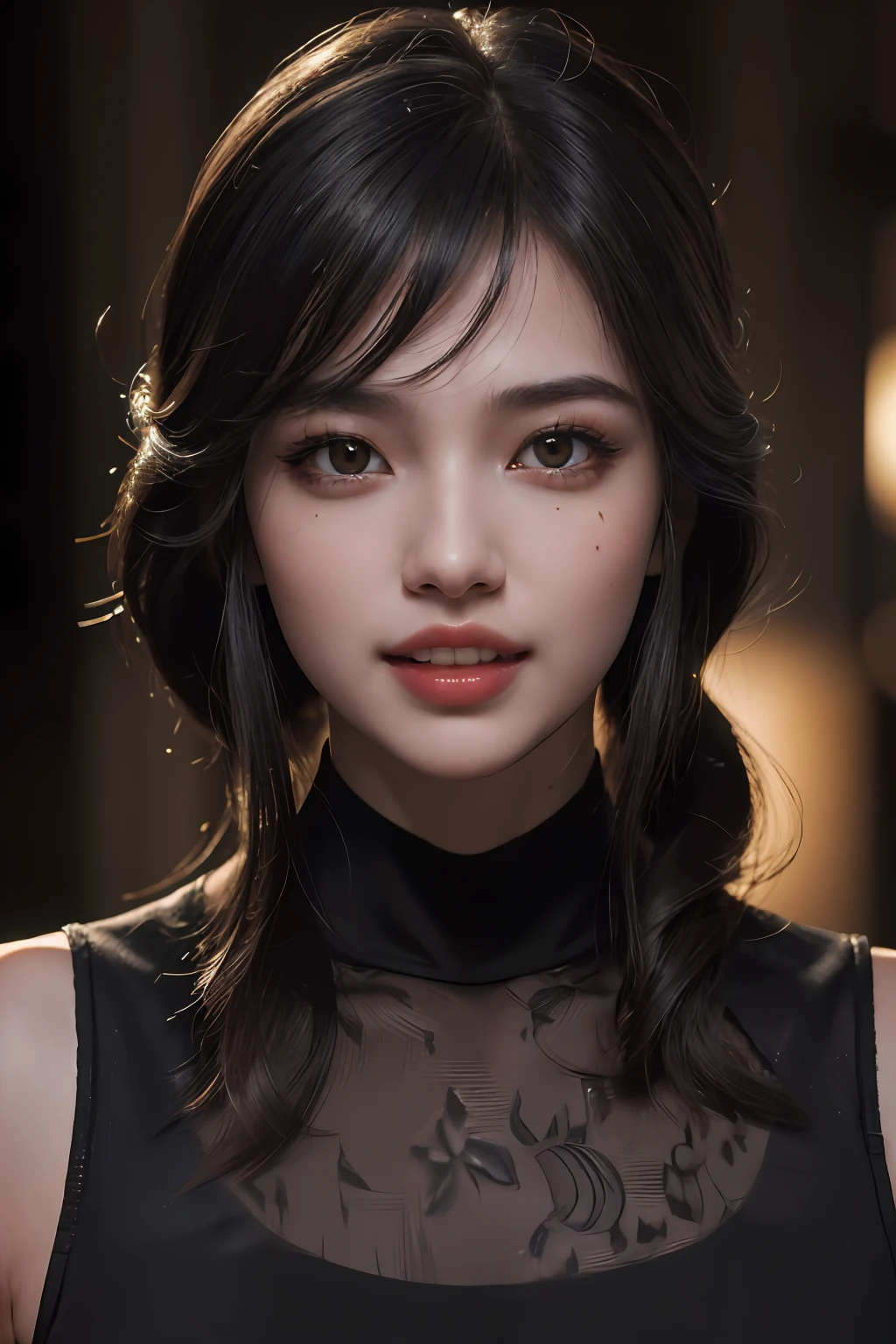 (masterpiece, best quality, beautiful quality, photorealistic, looking at viewer, detailed lighting, extremely detailed skin, extremely detailed hair, extremely detailed teeth, shadows, 8k:1.2), (a picture of a woman, 1girl:1.2),