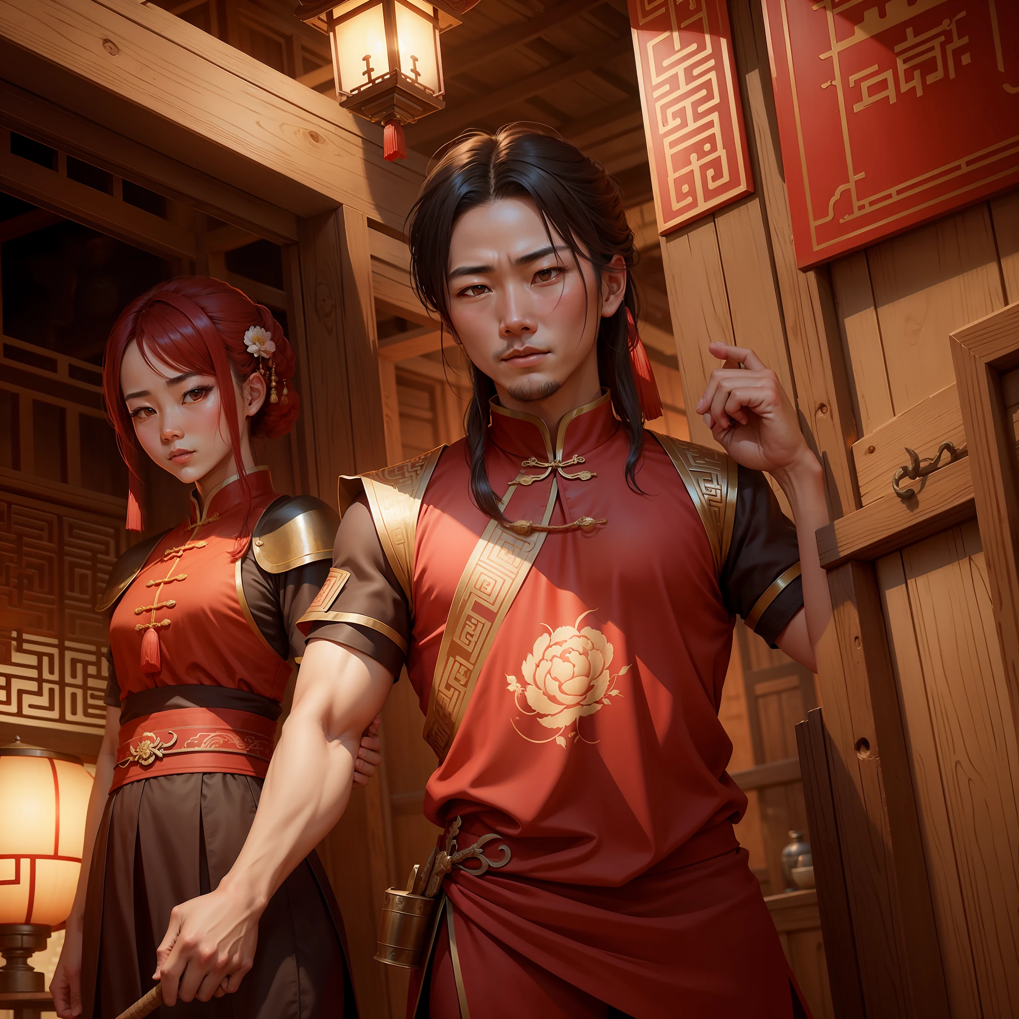 Chinese style Red Dust Inn Chivalry righteousness
