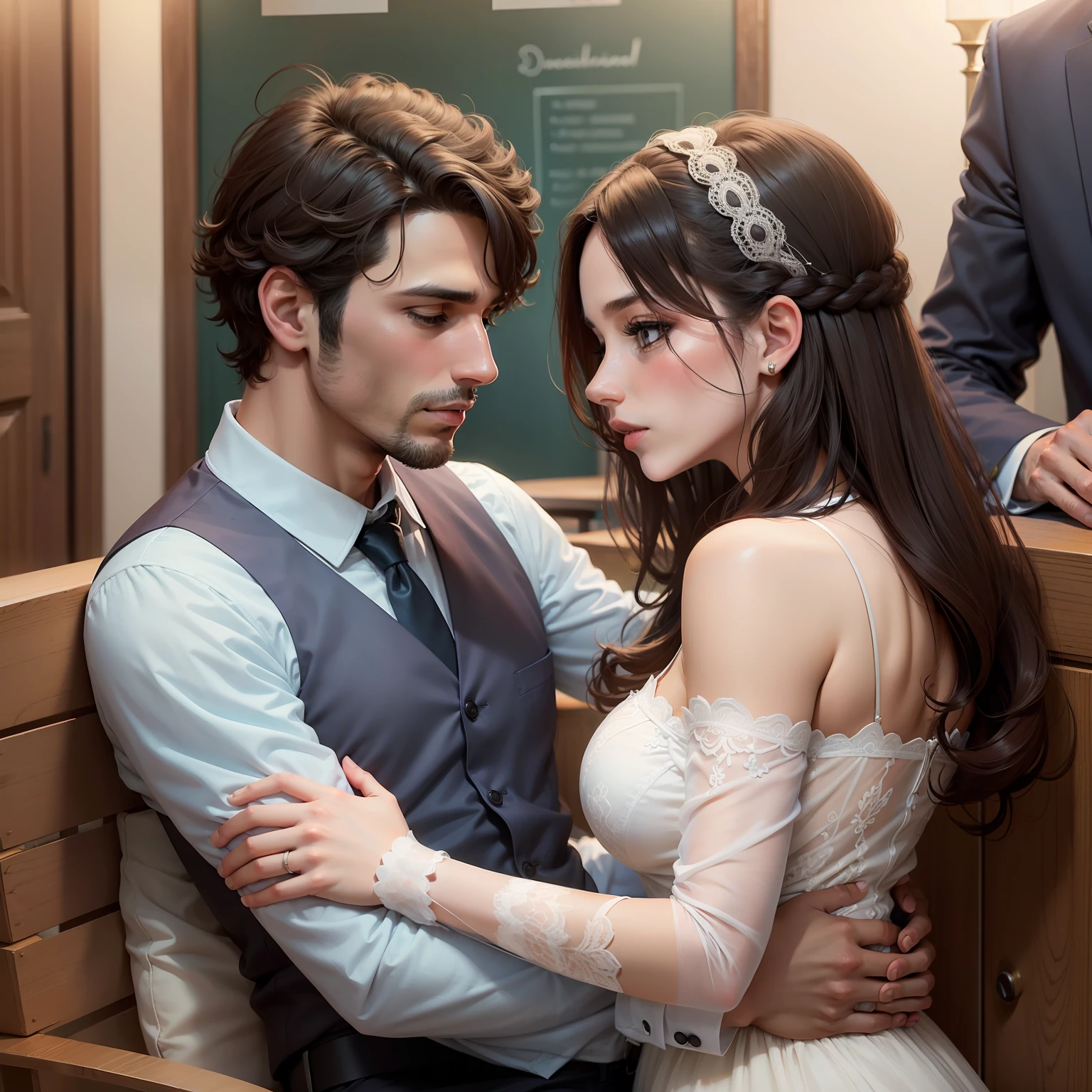 Marido e esposa mais velhos, envelhecendo juntos, mostrando que o amor realista perdura ao longo do tempo e se fortalece com a maturidade.
