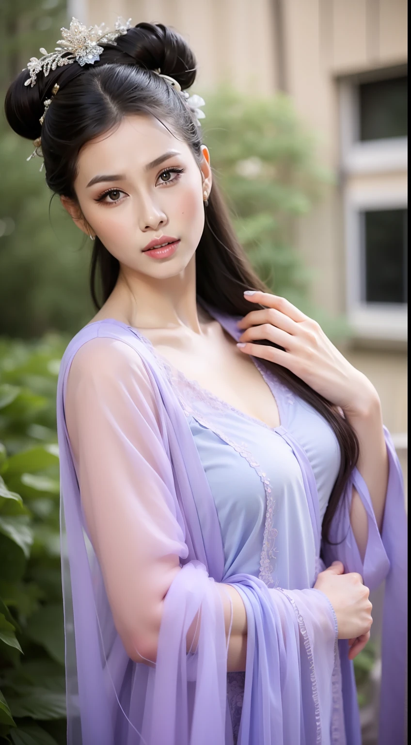 Fashion model 20 years old [[[[closeup cleavage]]]], [[[[boobgasm]]]], [[[[coll]]]], [[[[bshoulders]]]], perfect  eyes, Perfect iris，Perfect lips，perfect teeth，Perfect skin，Long face，slender nose，tall nose bridge，Soft front light，hdr，Movie girl，Simple hairstyle，light make-up，Casual，（pastel colour：1.2）