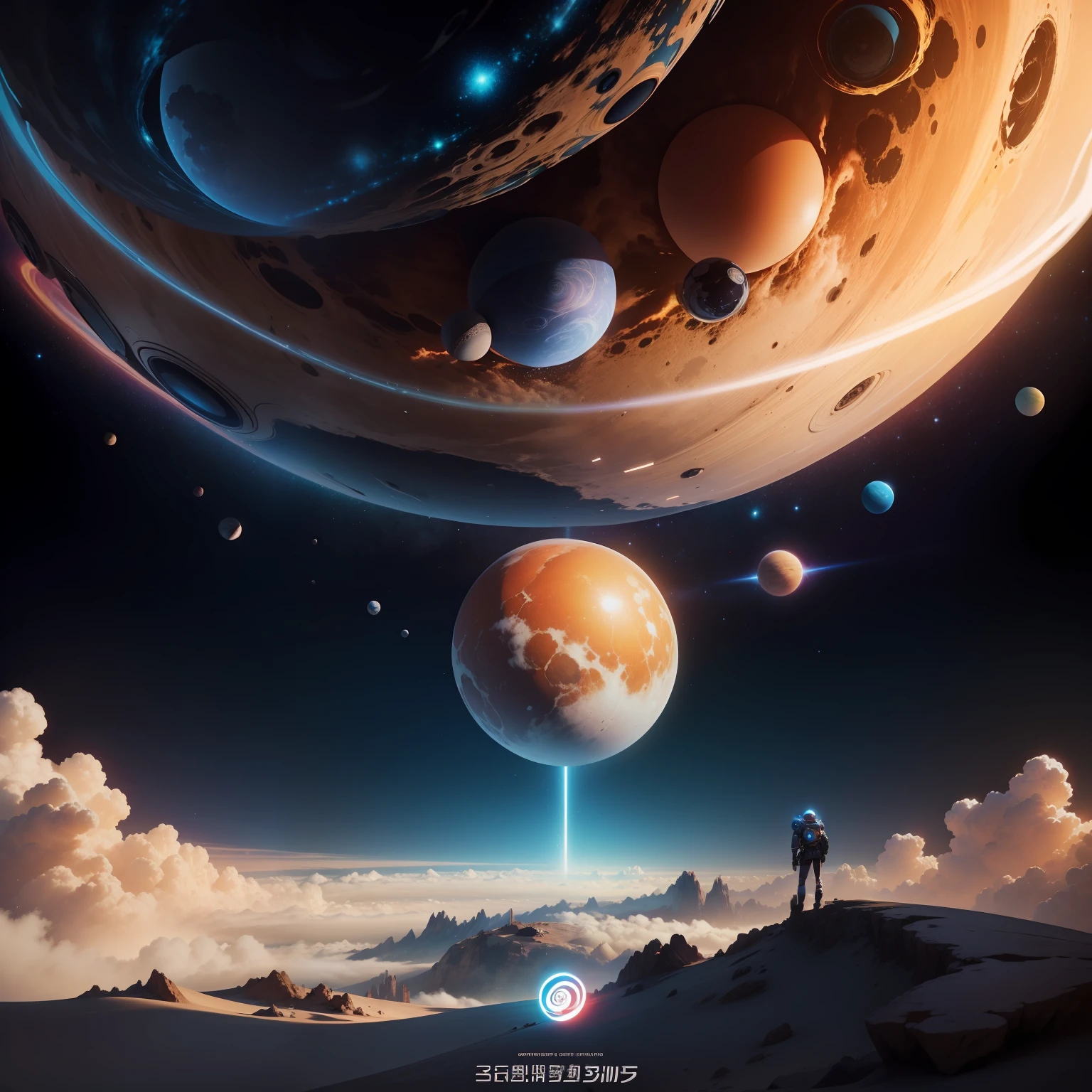 There is a poster,Planet explosion background,In the center of the picture there are six large characters for beautification:Comfort just wants to be comfortable