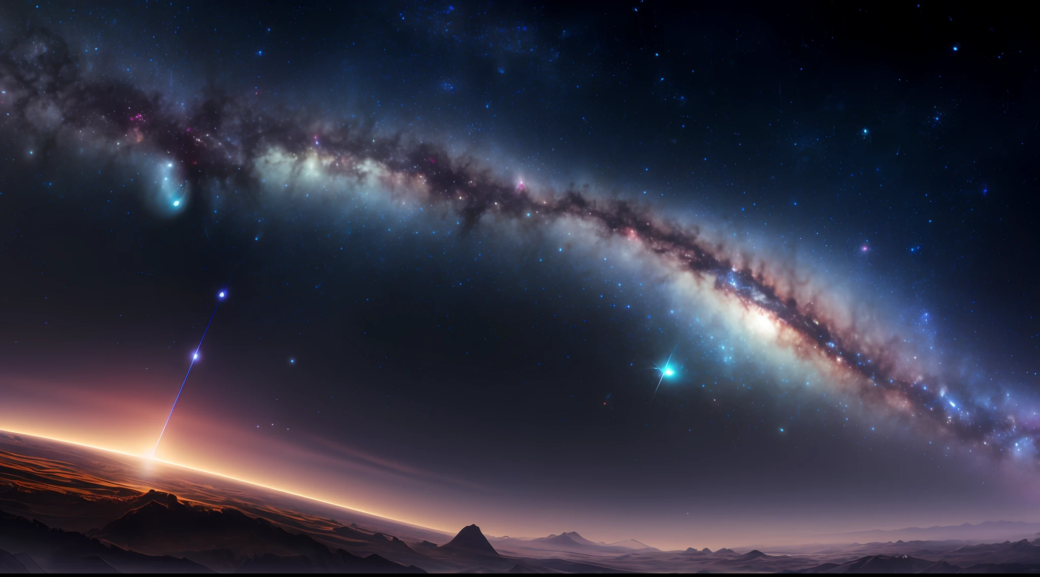 masterpiece, best quality, high quality, extremely detailed CG unity 8k wallpaper, Depth of Field, HDR,,Photorealistic,extremely detailed, Intricate, High Detail, universe, space, galaxy, stars, planets, astronomy, cosmos, celestial, nebula, black hole, solar system, cosmic rays, supernova, deep space, astronomical objects