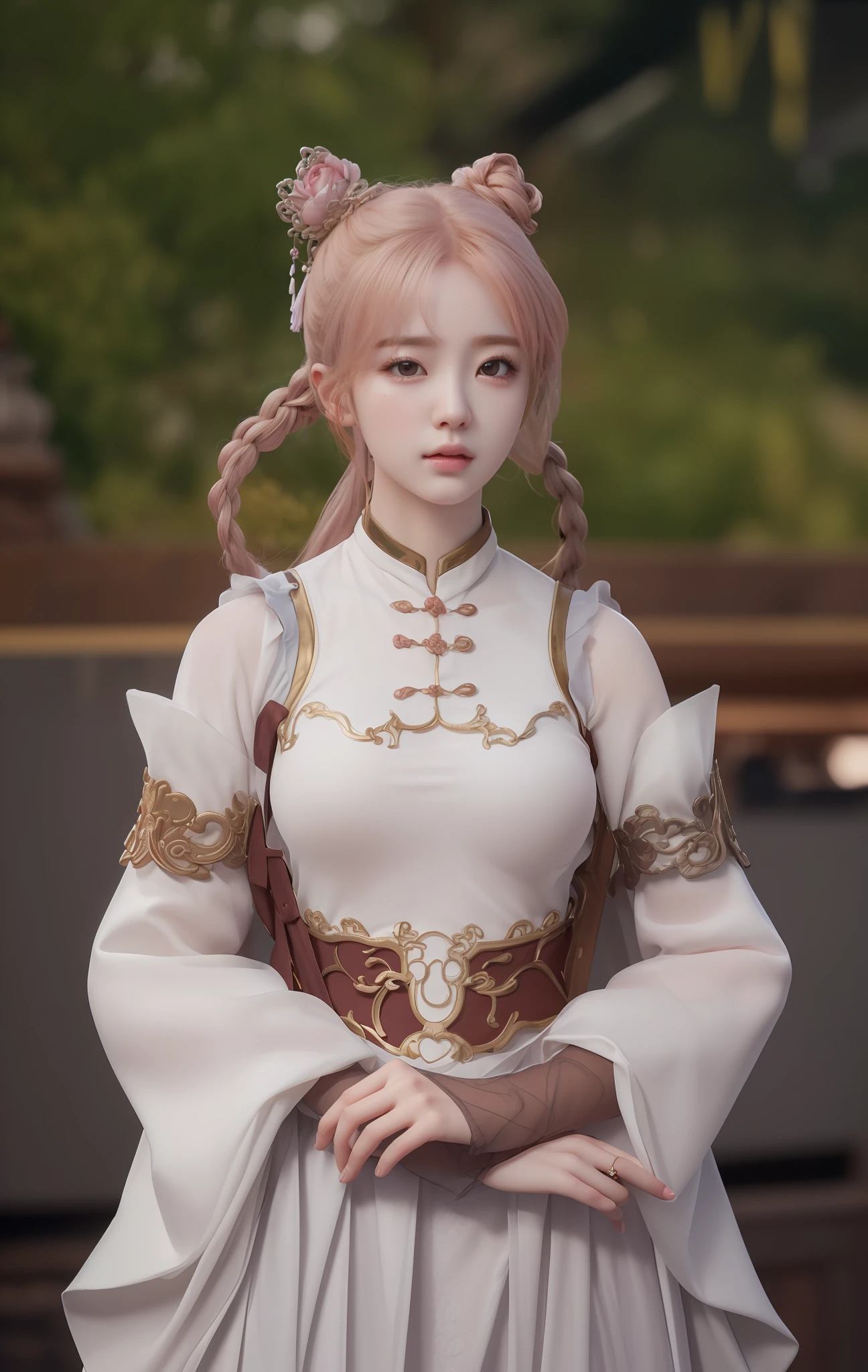 Masterpiece, Best Quality, Extremely Detailed 8k, Ultra HD, Ultra-detailed, Highly Detailed, Ultra High Realistic, Ultra-realistic, Hyperrealistic, Hyperrealism, (1girl:1.5), (Solo:1.5), (Beautiful Rosy Zhao:1.5), (Beautiful Cute European:1.7), Anatomically Correct, (Detailed Realistic Skin Texture), (Realistic Big Breasts), Slender Abs, (Closed Mouth:1.3), Nsfw, Dynamic Pose,